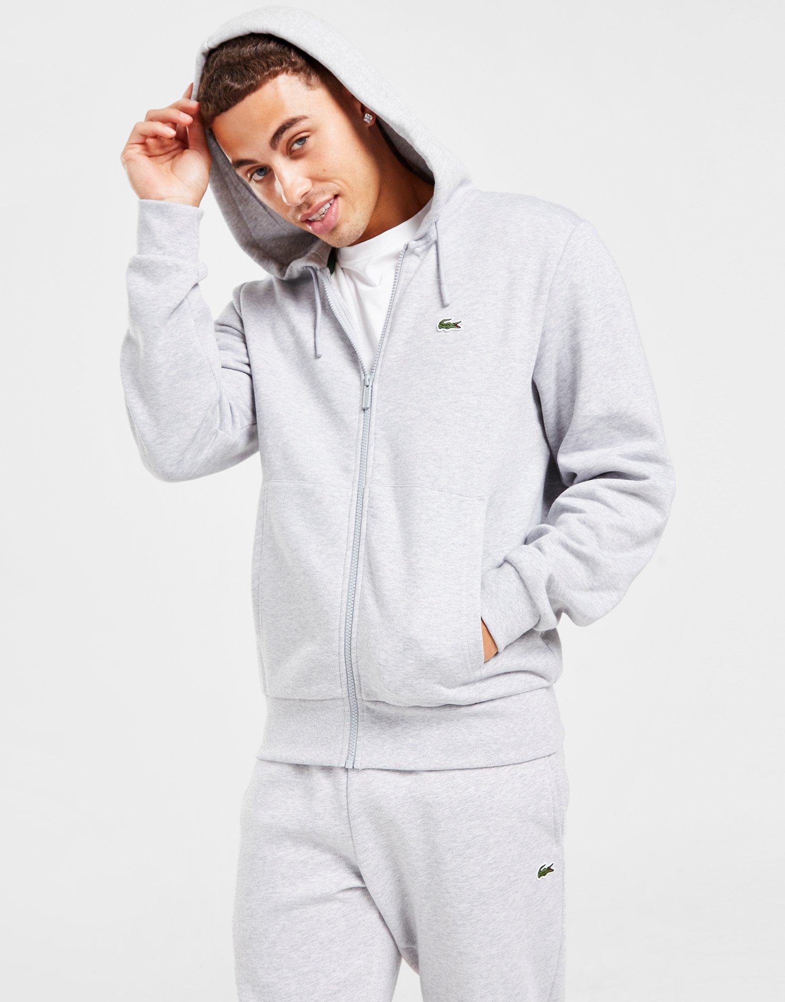 Grå Lacoste Zip Hoodie Tracksuit - JD Sports Danmark