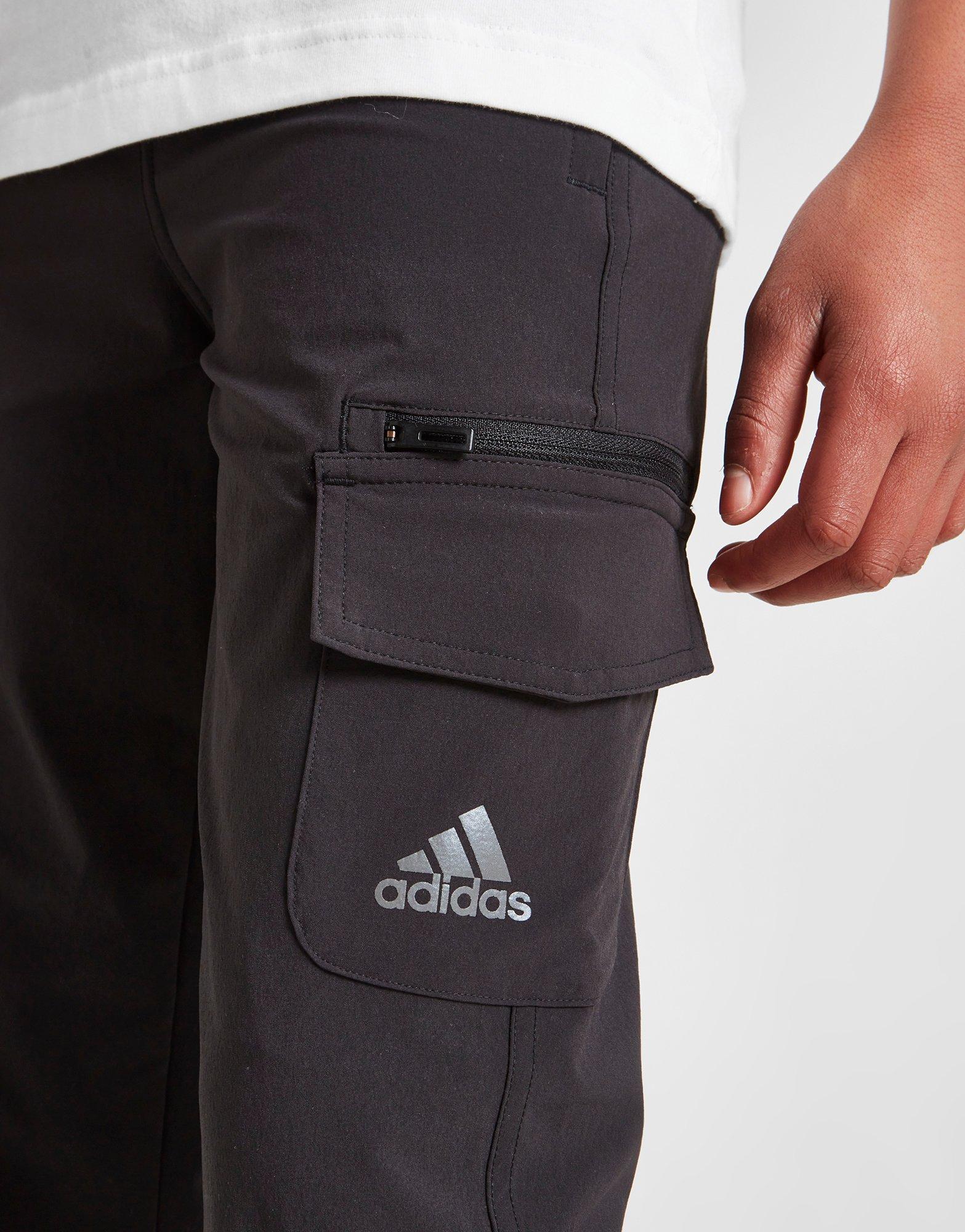 Black adidas Woven Cargo Pants Junior