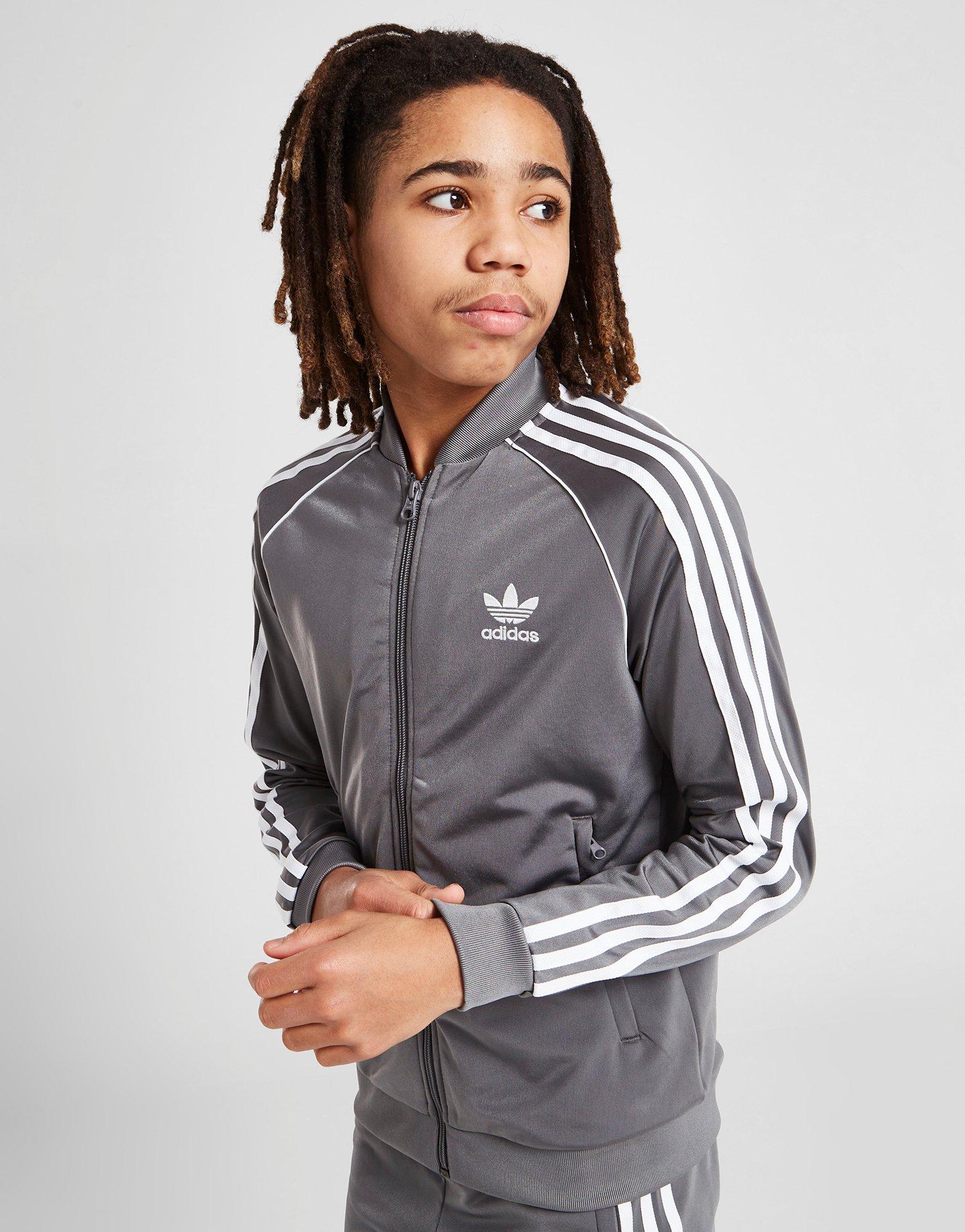 Grey Adidas Originals SST Track Top Junior JD Sports UK atelieryuwa