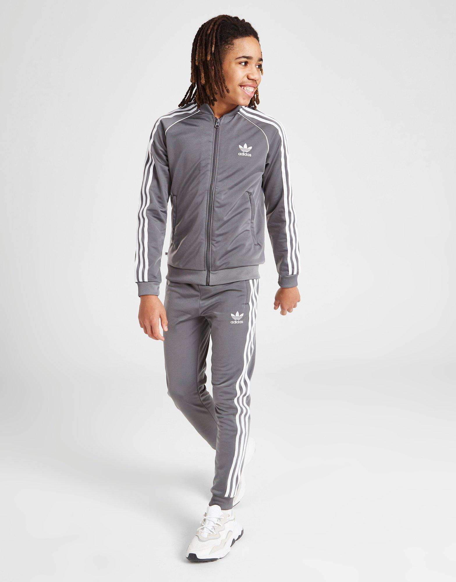 Grey Adidas Originals SST Track Top Junior JD Sports UK atelieryuwa