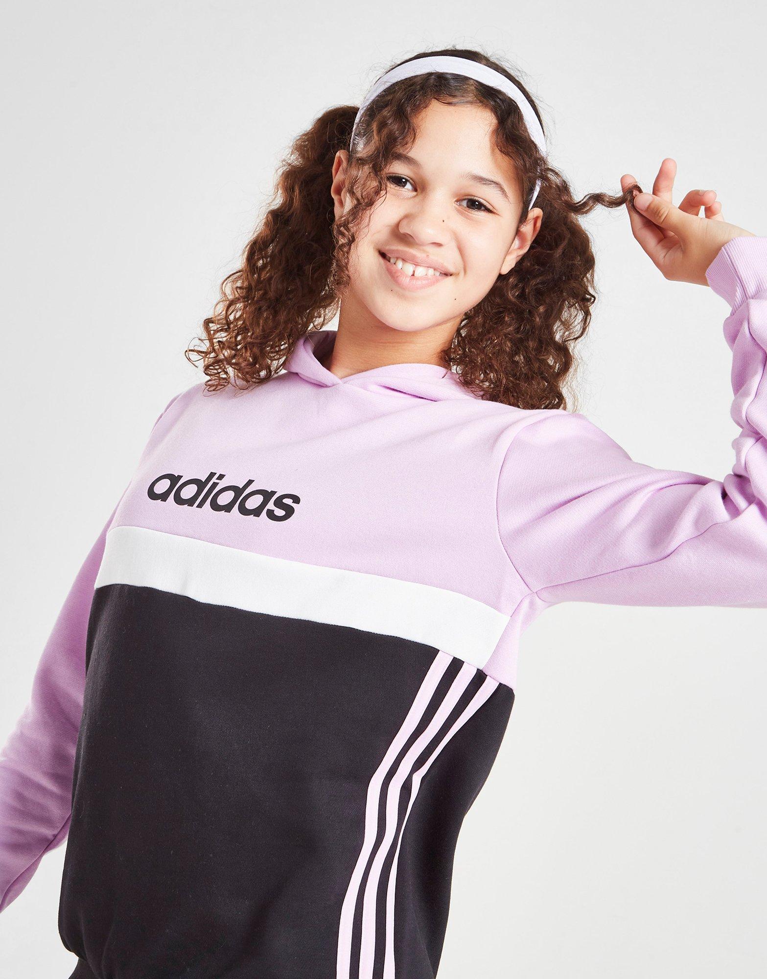 Girls purple adidas tracksuit online