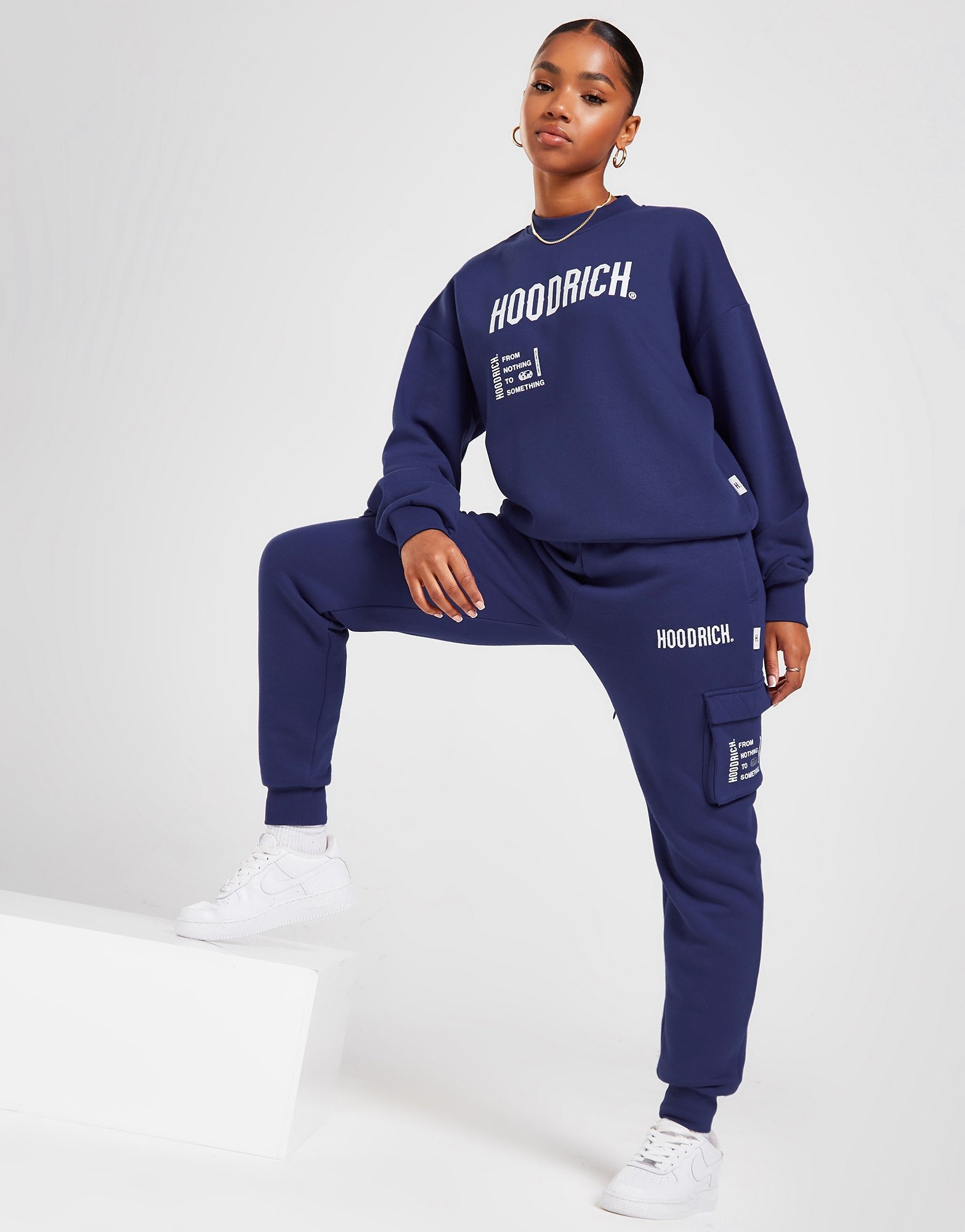 Hoodrich navy tracksuit sale