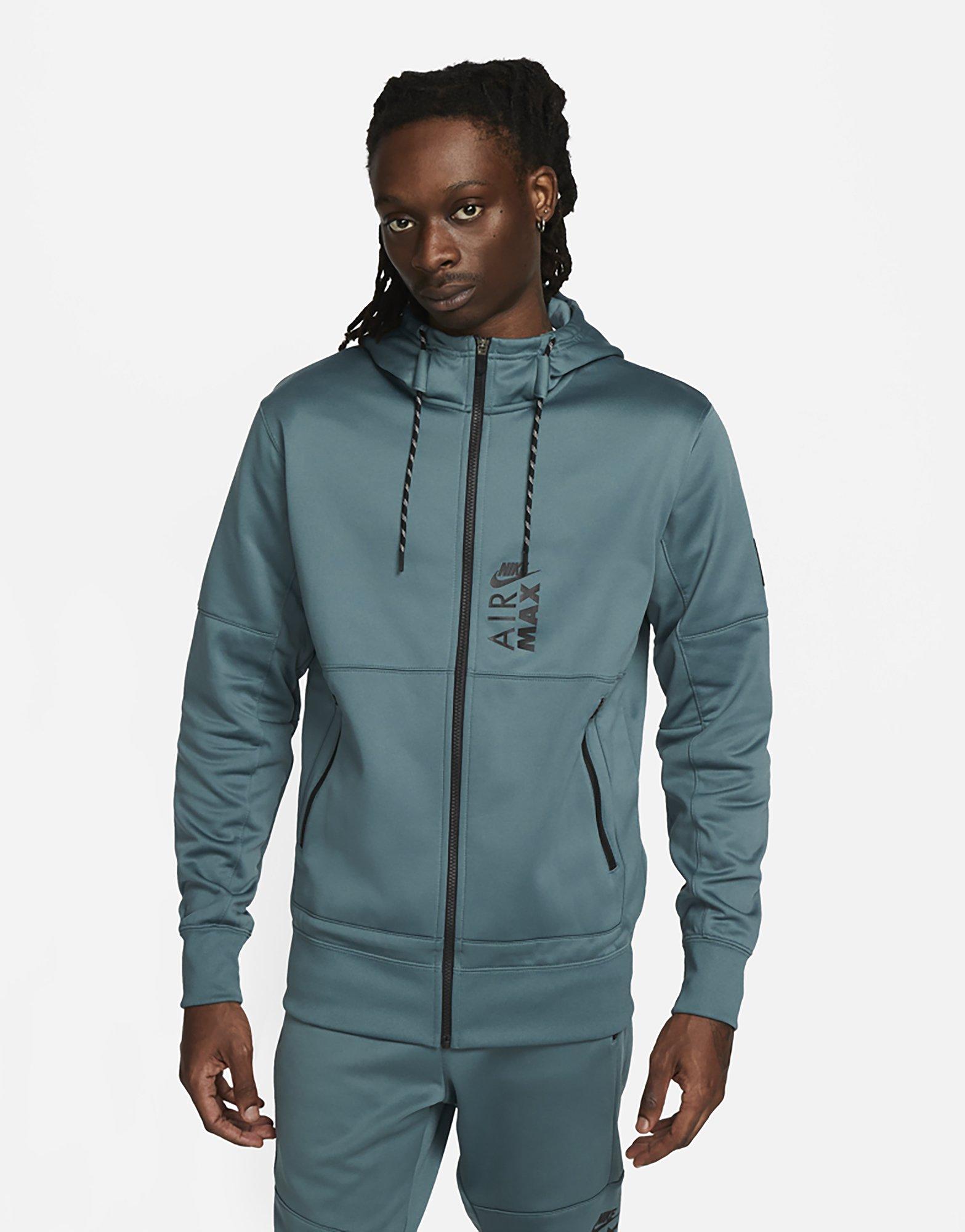 Relaxed Fit Half-zip Hoodie - Turquoise - Men