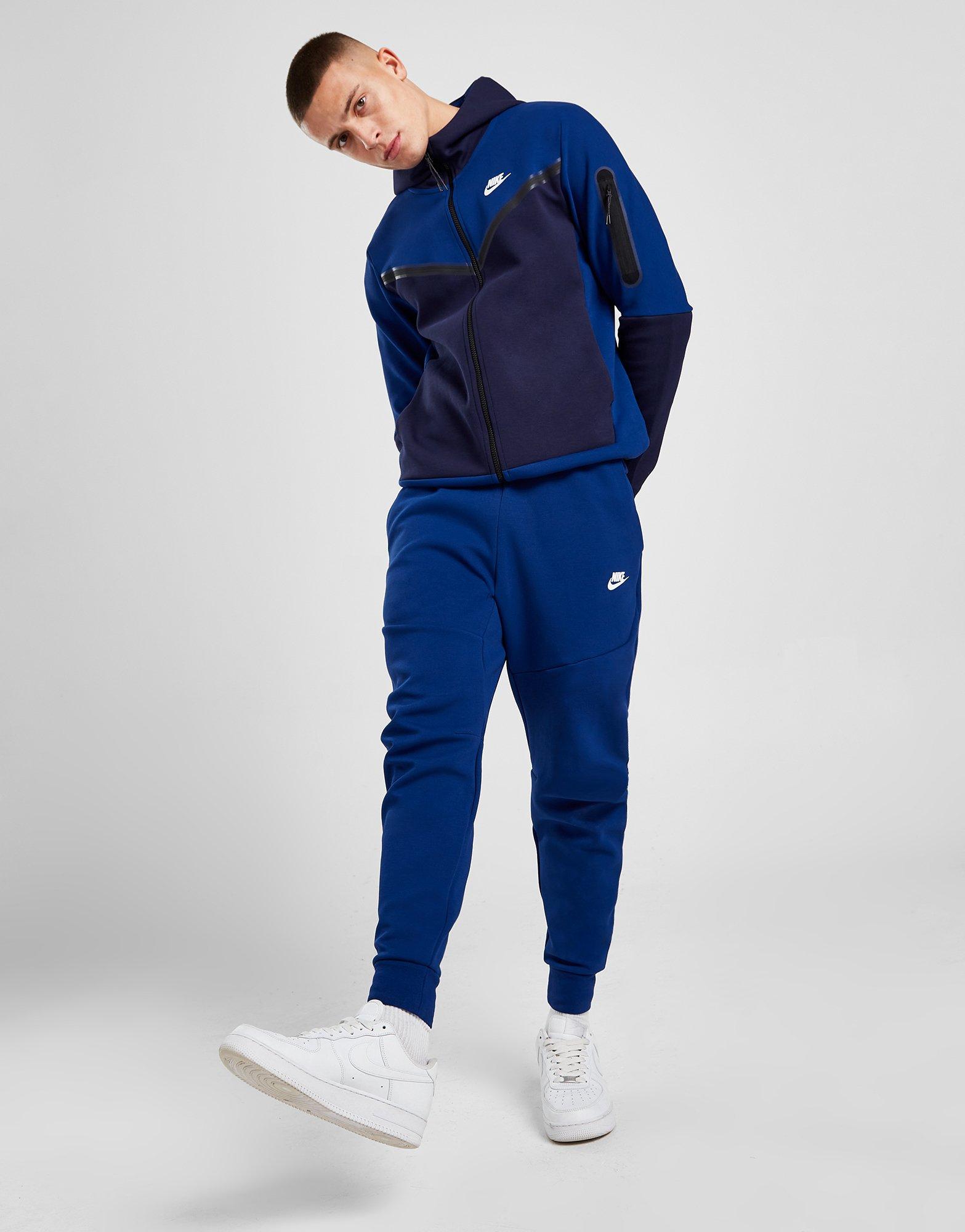 De onze Continu virtueel Blue Nike Tech Fleece Joggers Heren | JD Sports