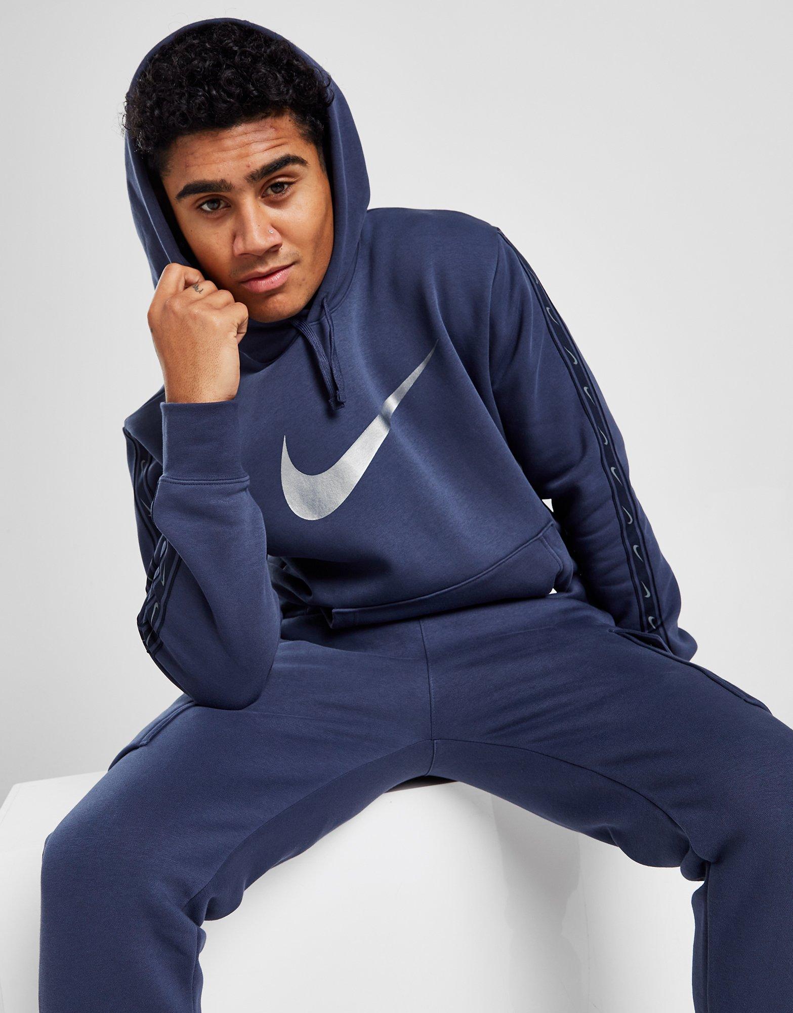 nike repeat tape fleece overhead hoodie