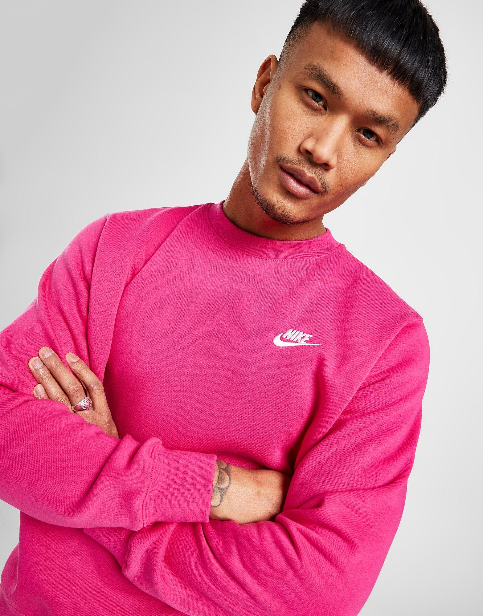 mens nike pink jumper