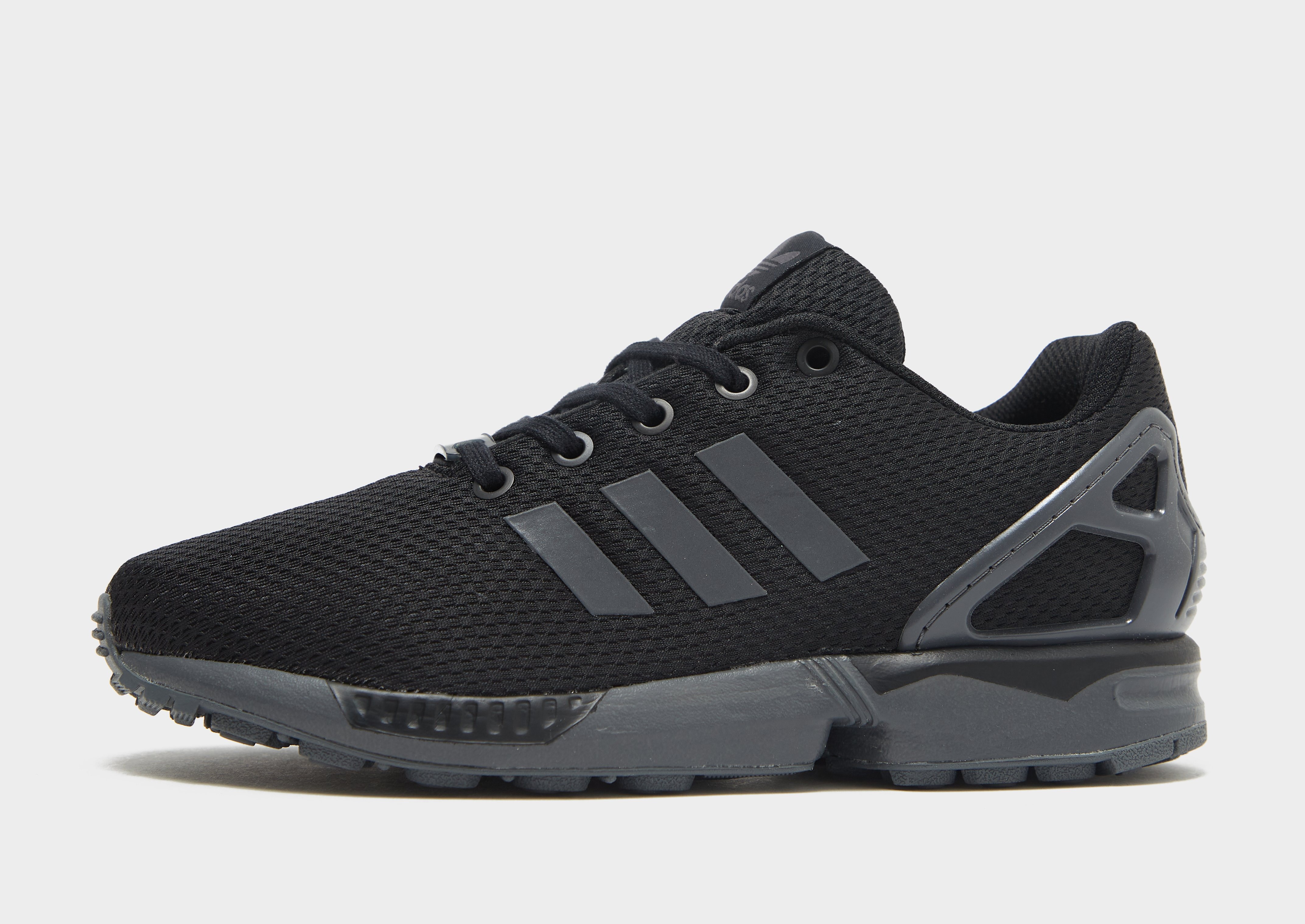 Black adidas Originals ZX Flux Junior - JD Sports