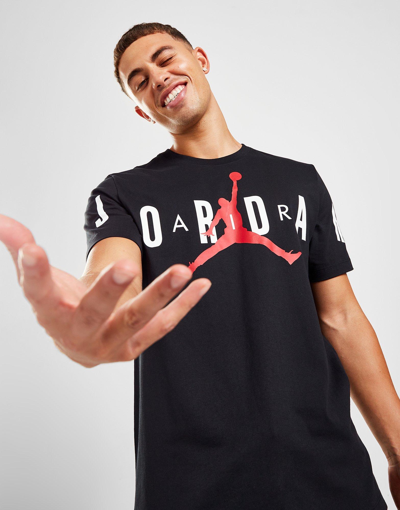 Black Jordan Air Stretch T-Shirt | JD 