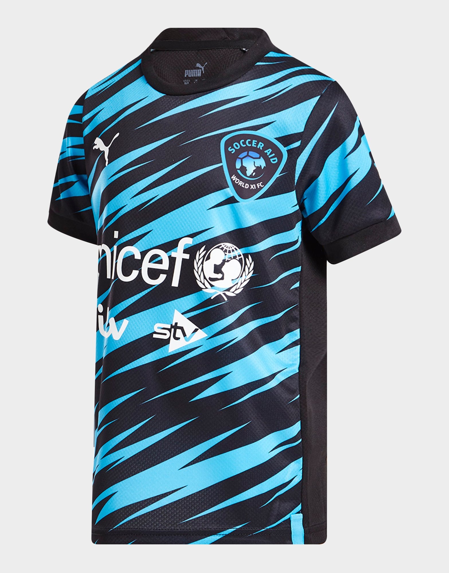 PUMA Official Soccer Aid World XI FC 22 Shirt Kinder Schwarz JD