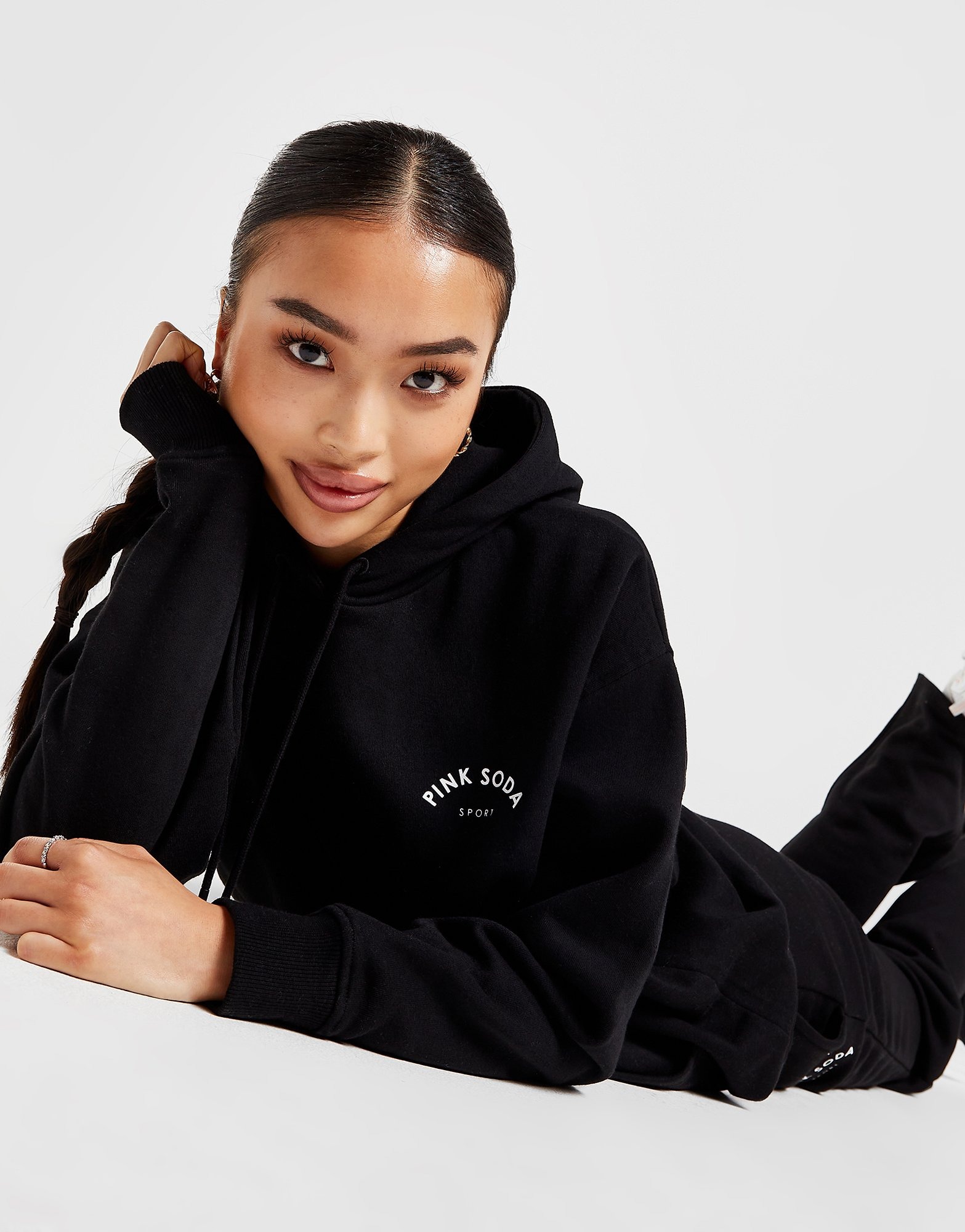 Black Pink Soda Sport Vicente Overhead Hoodie | JD Sports