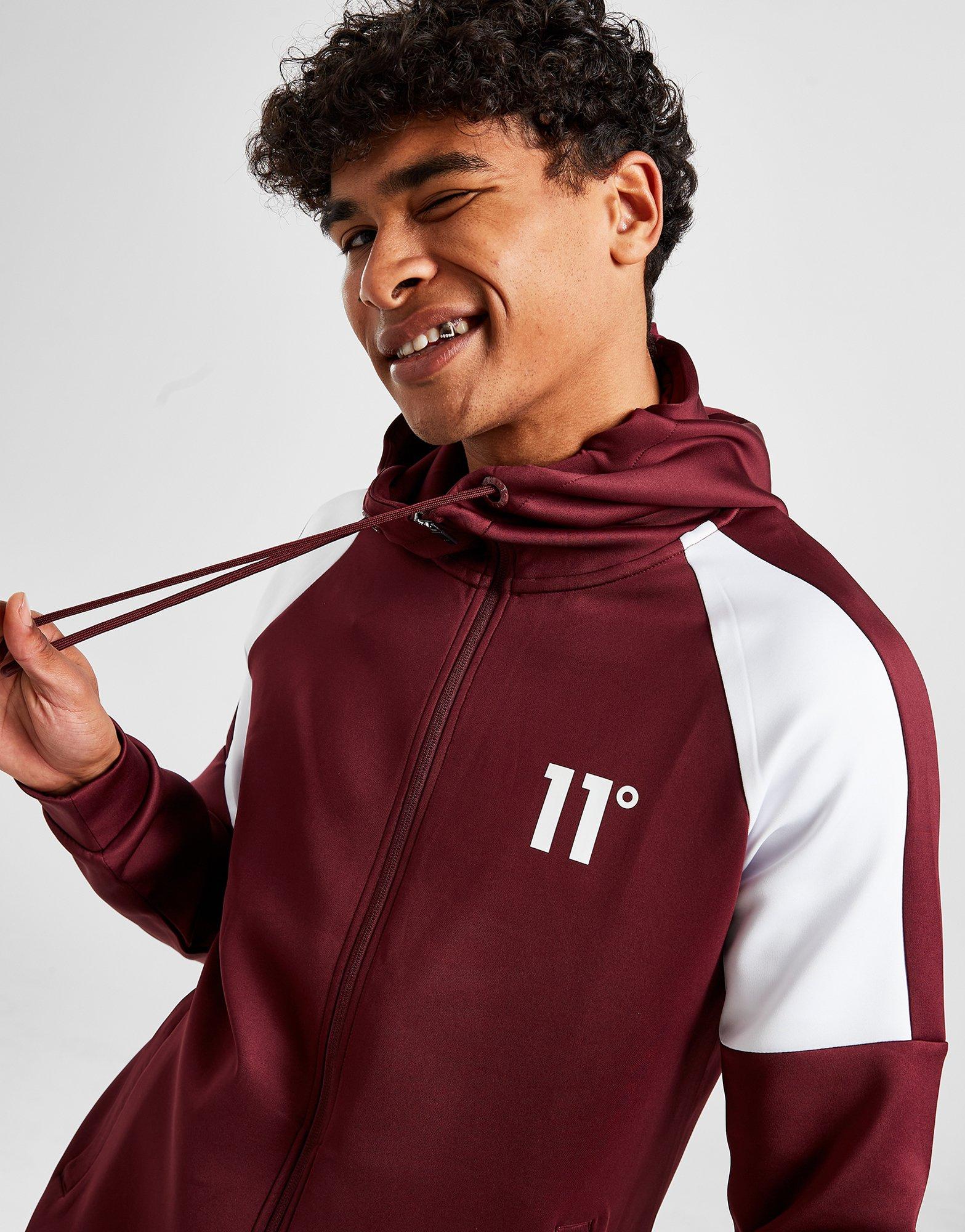11 Degrees Poly Colour Block Track Top