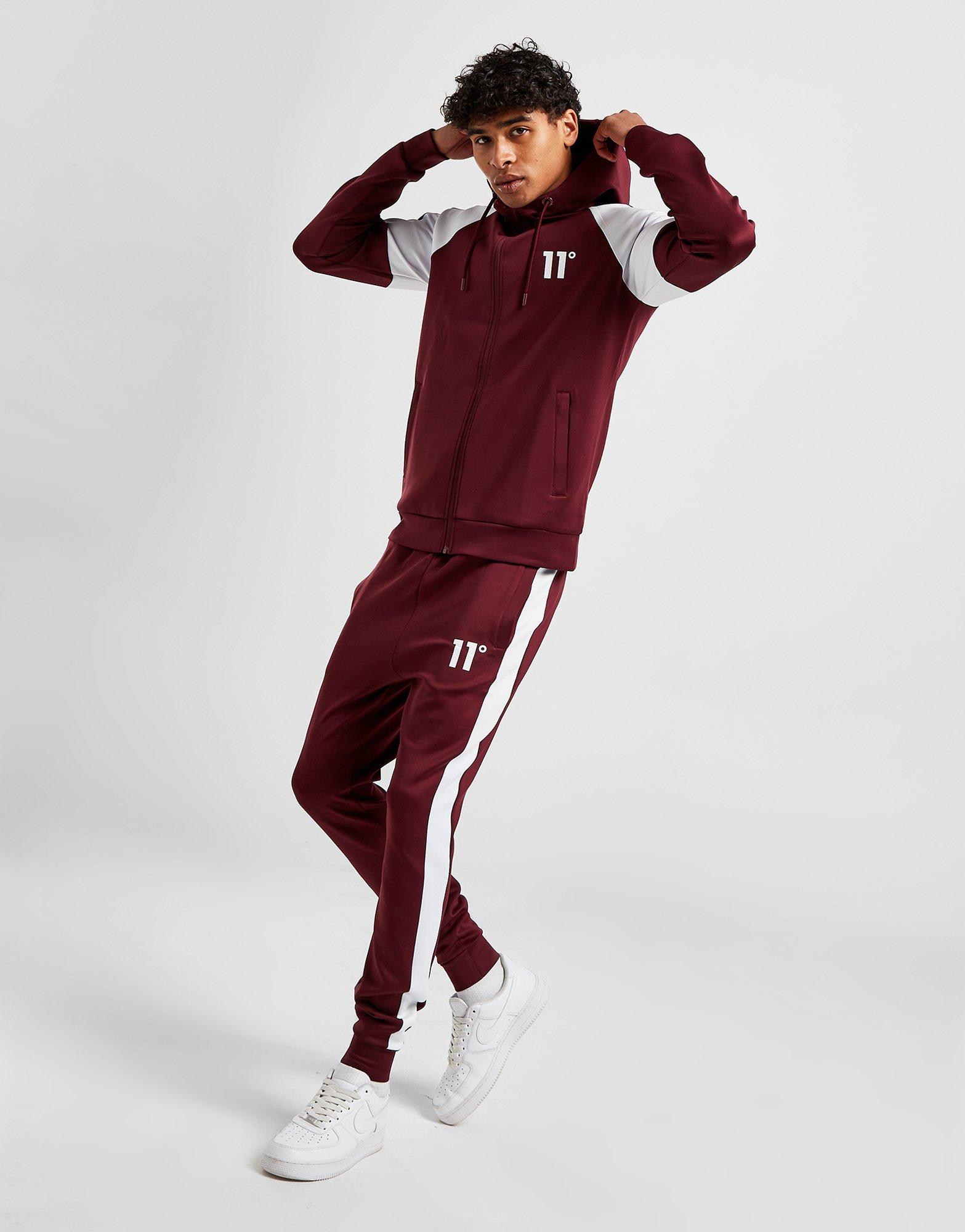 11 Degrees Poly Colour Block Track Top