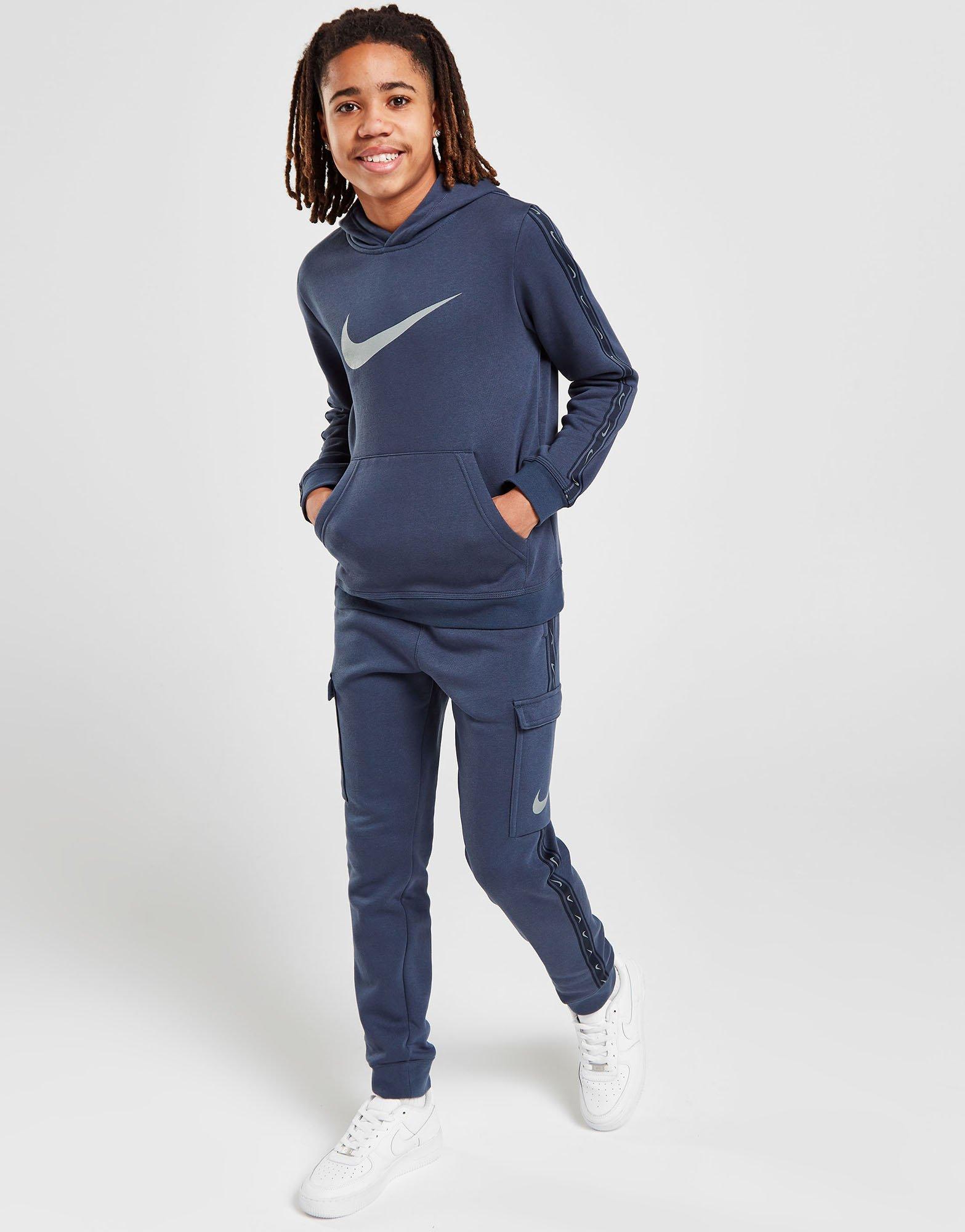 Nike Repeat Tape Fleece Hoodie Junior