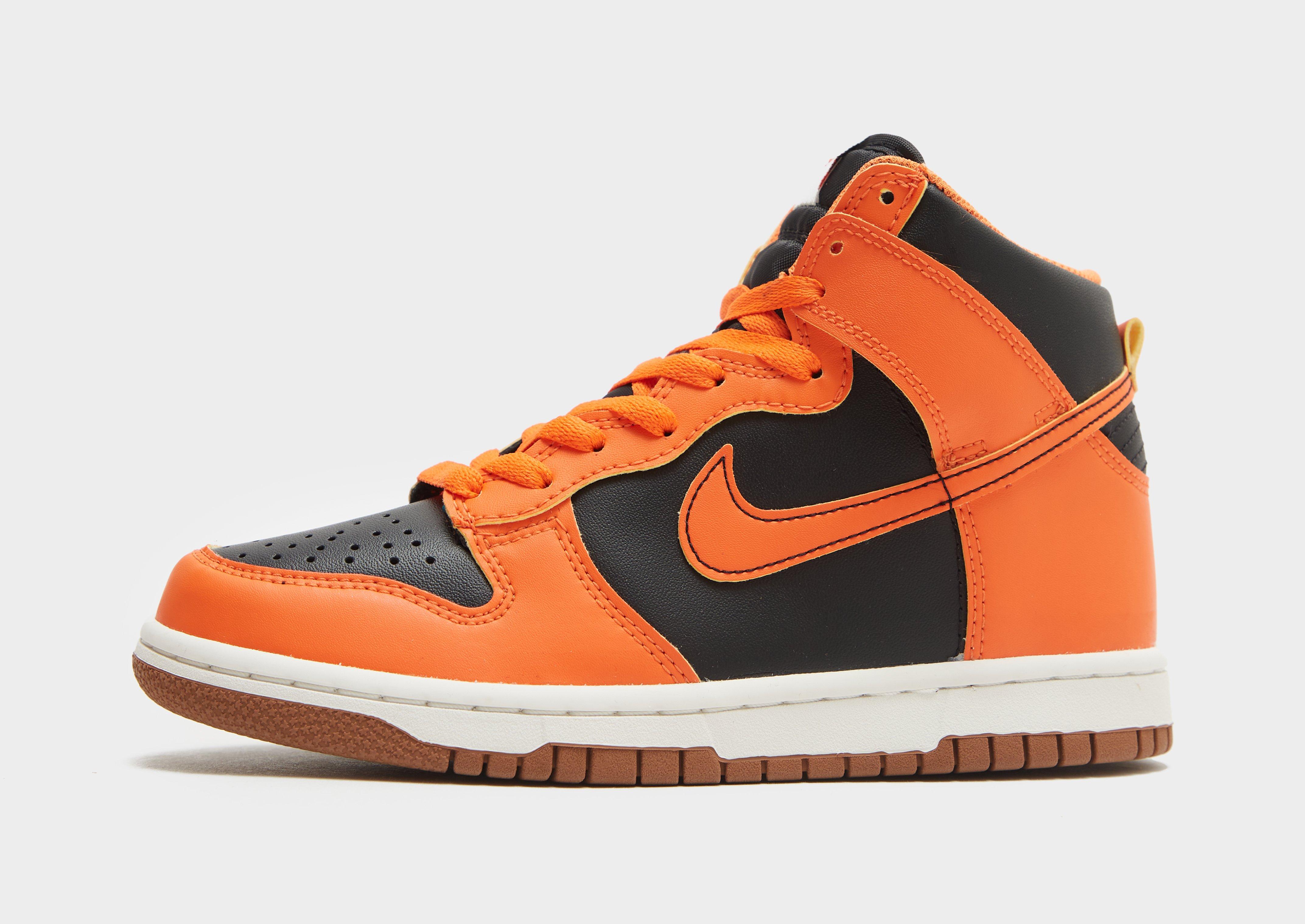 nike dunk orange high