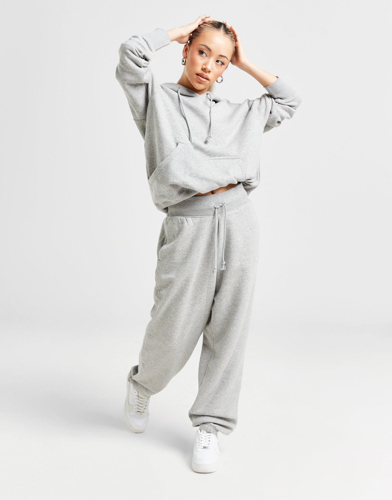 Grey Nike Phoenix Fleece Oversized Sweatpant Women's - JD Sports