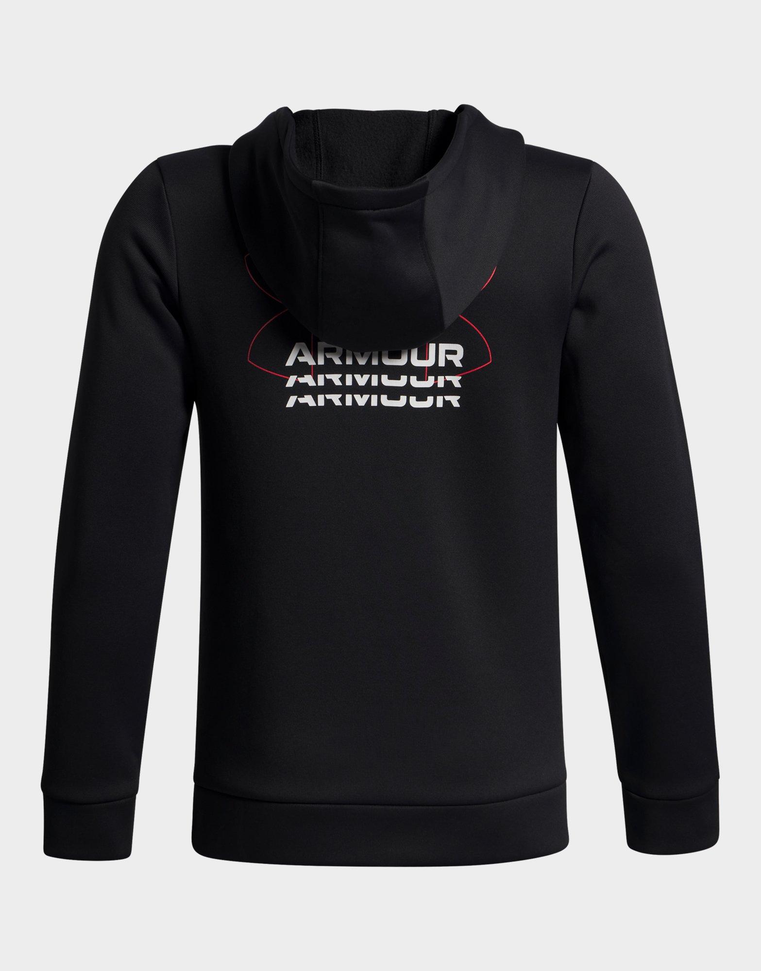 Under Armour Sweat à capuche avec motif rétro Armour Fleece pour garçon