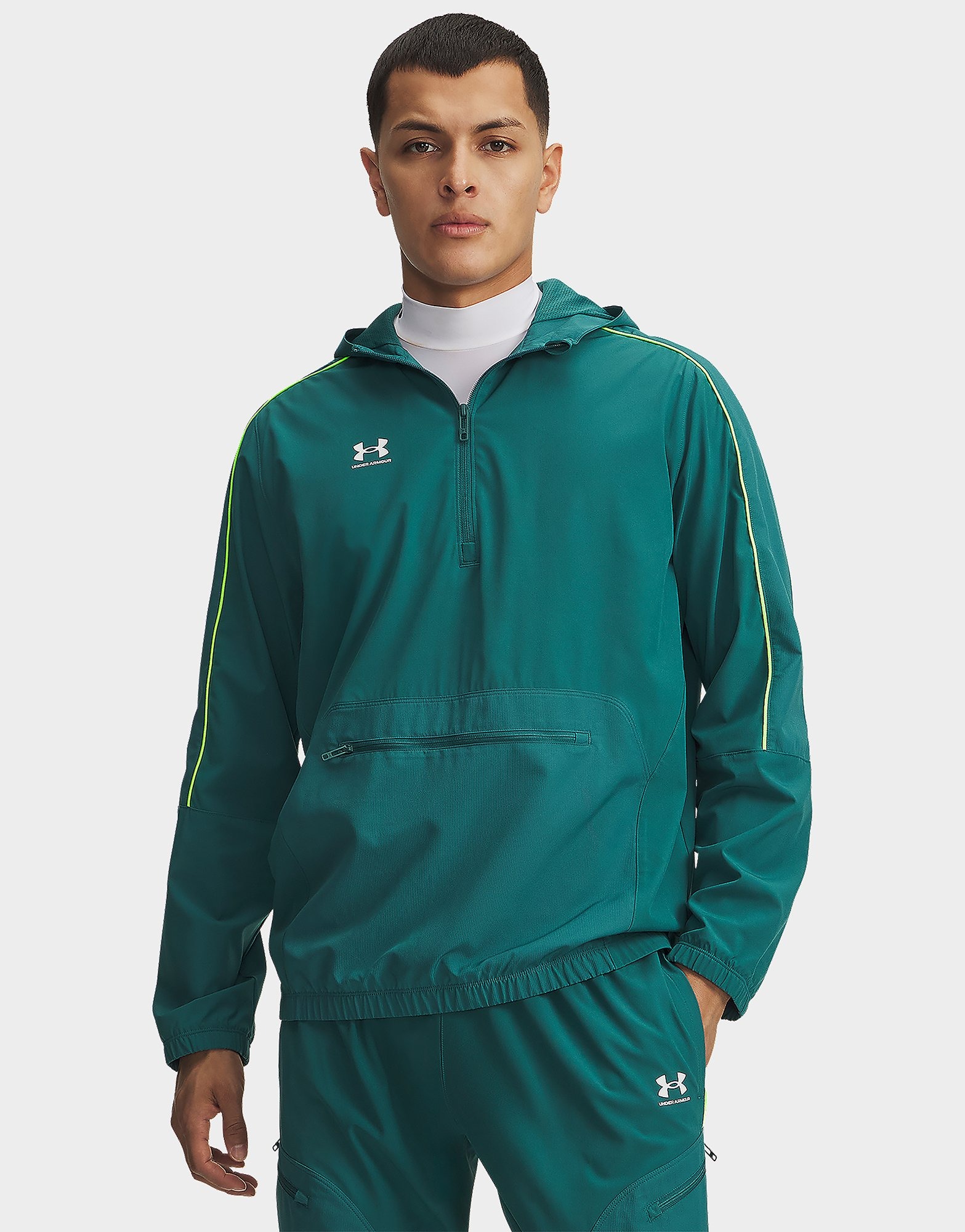 Green Under Armour Challenger Warmup Jacket | JD Sports UK