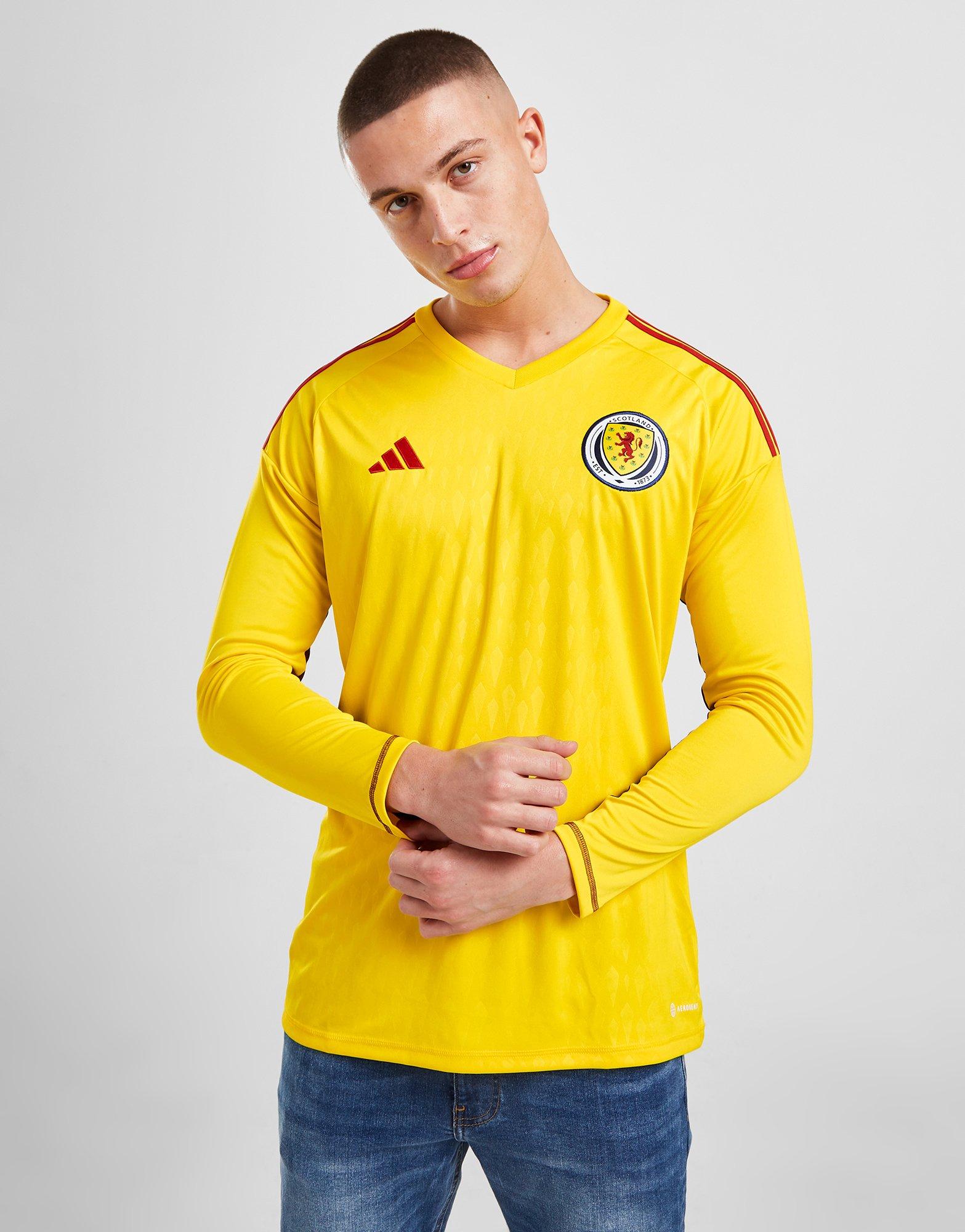 Yellow adidas Scotland 2022 Goalkeeper Shirt | JD Sports UK