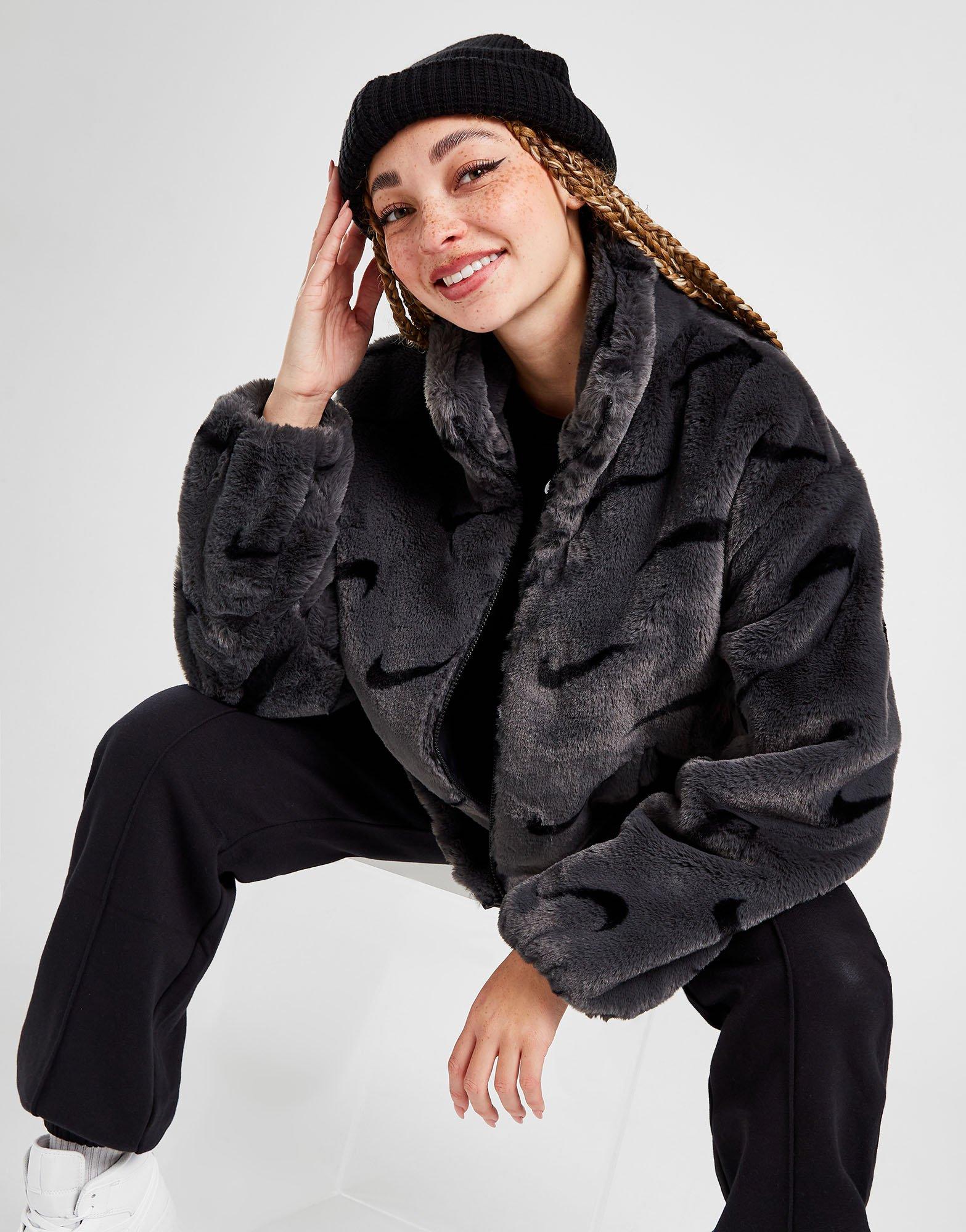 fur nike coat