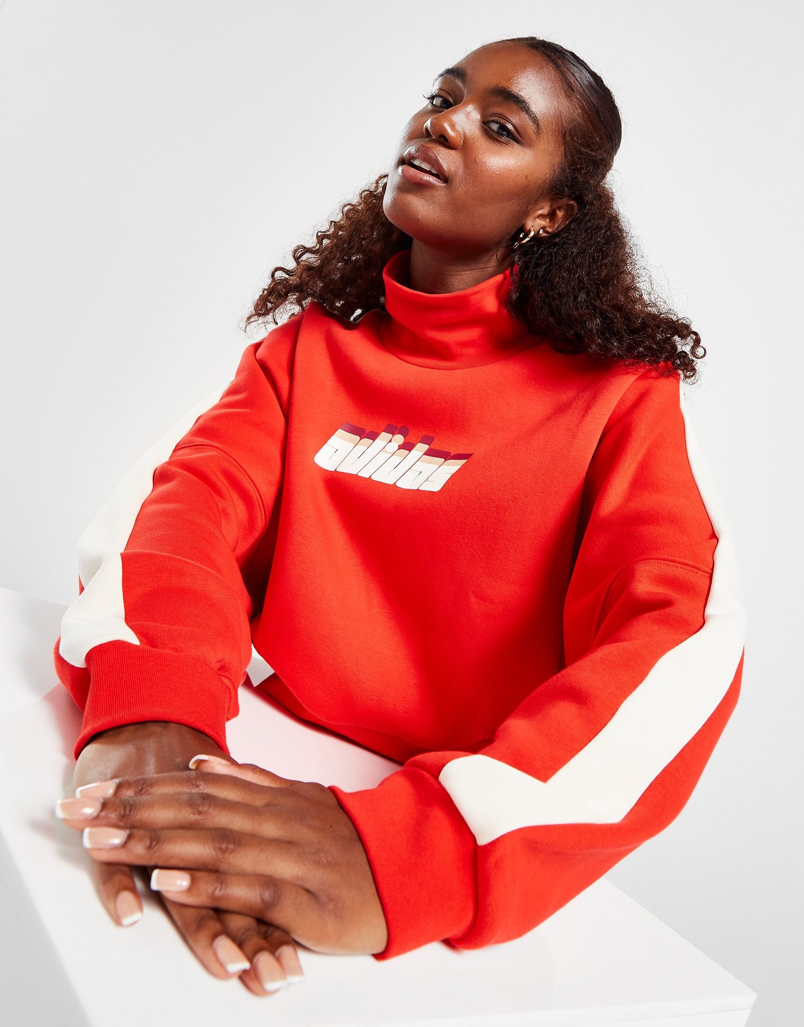 adidas red sweater women's