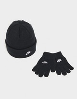 Nike Futura Beanie Hat/Gloves Set Junior