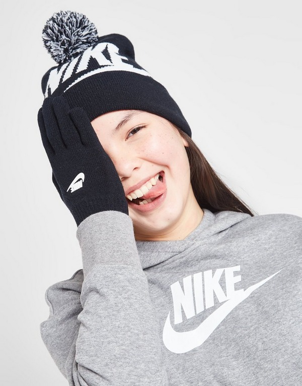 Nike Futura Pom Beanie Hat/Gloves Set Junior