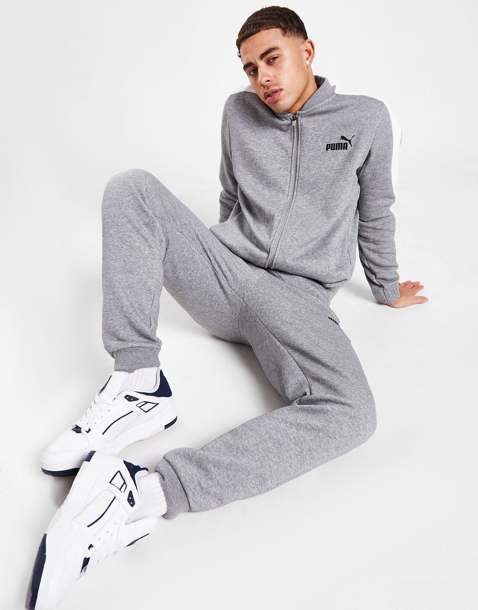 Grey Puma Baseball Fleece Tracksuit JD Sports Global