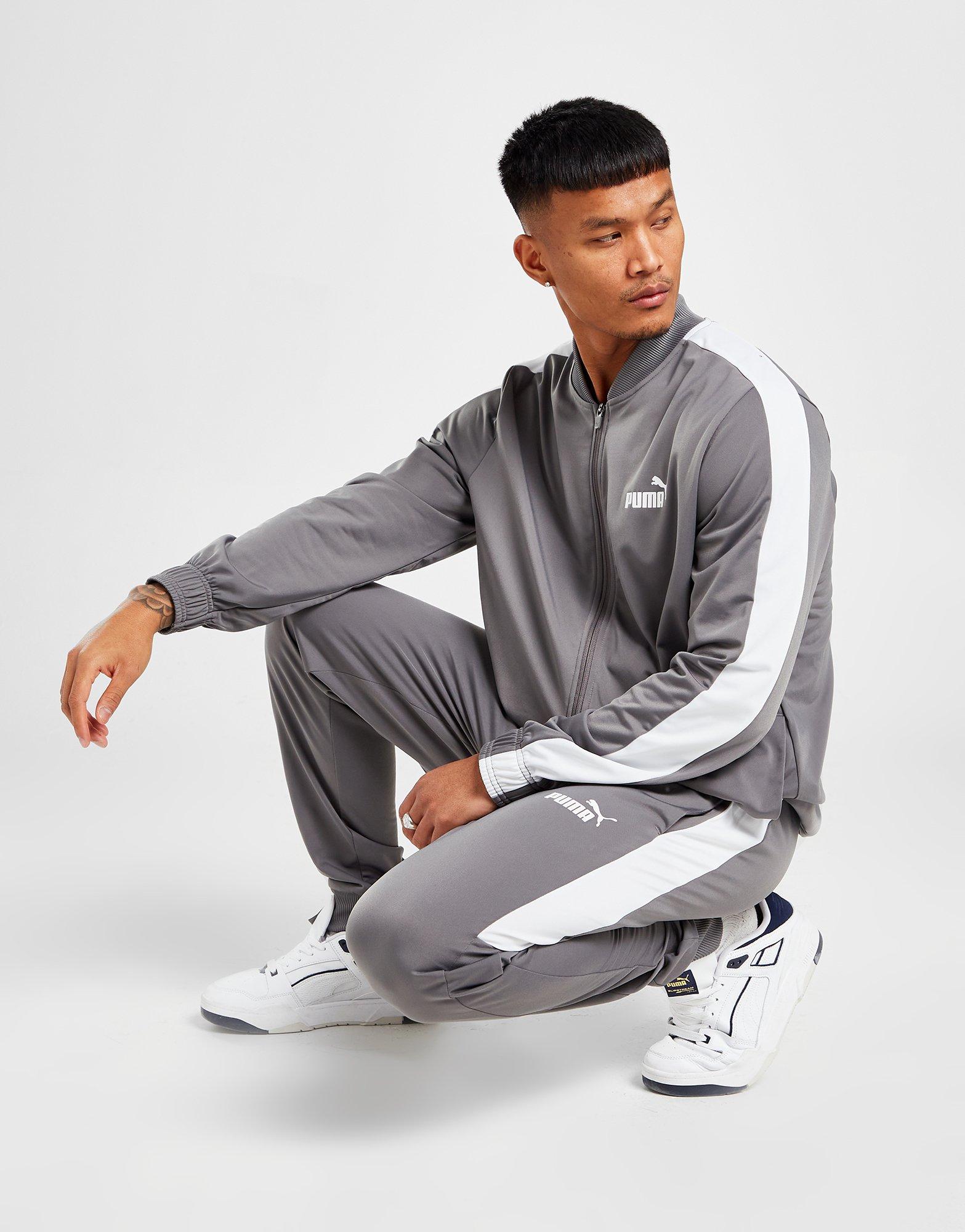 Grey Poly Basketball Tracksuit - Sports Ireland