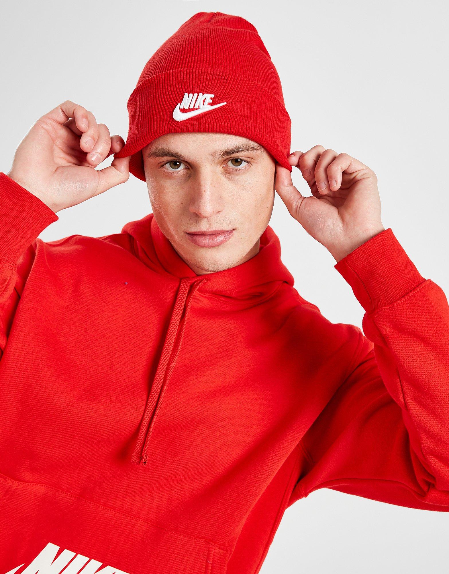 Red Nike Utility Beanie Hat   JD Sports Global