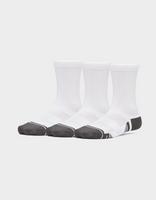 Under Armour Lot de 3 paires de chaussettes mi-hautes Performance Tech pour enfant