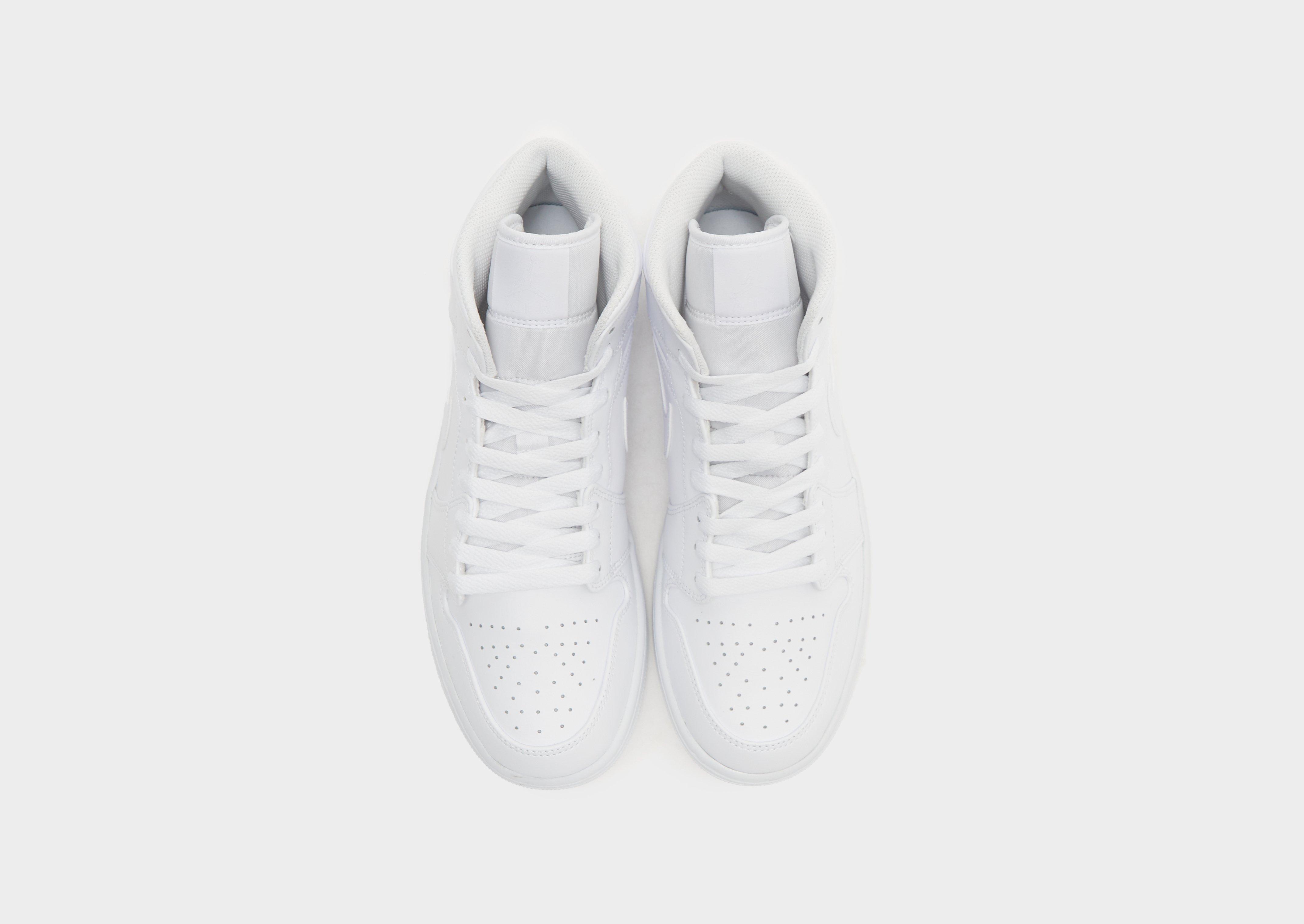 White Air Jordan 1 Mid JD Sports UK