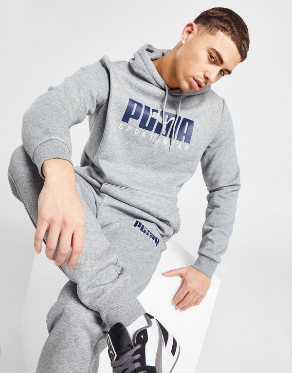 Grey Puma Core Sportswear Hoodie | JD Sports UK