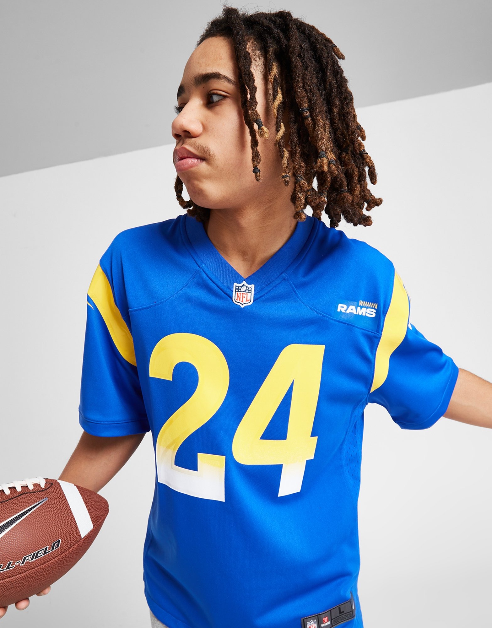 Blue Nike NFL Los Angeles Rams Rapp #24 Jersey Junior | JD Sports UK