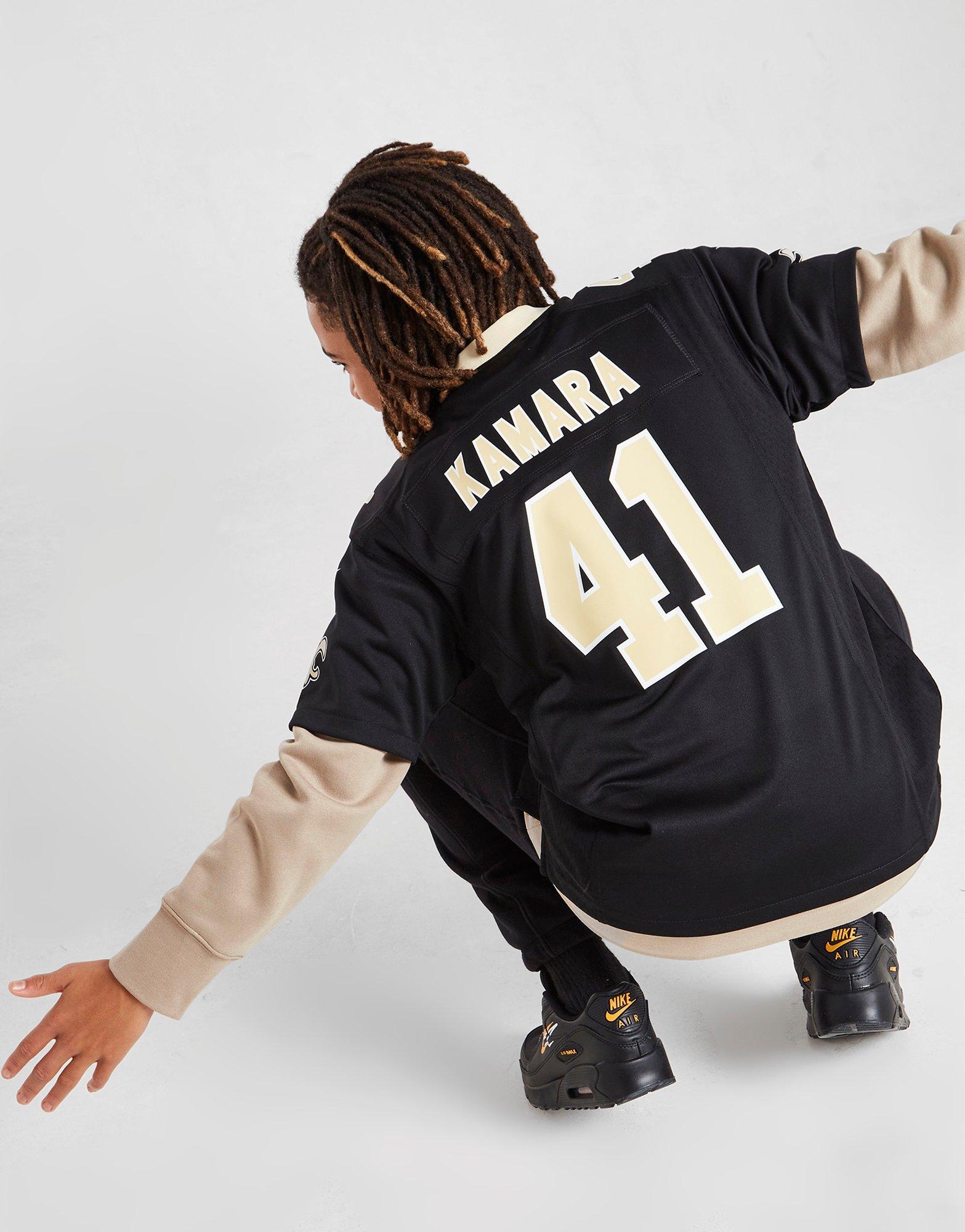 Black Nike NFL New Orleans Saints Kamara #41 Jersey Junior