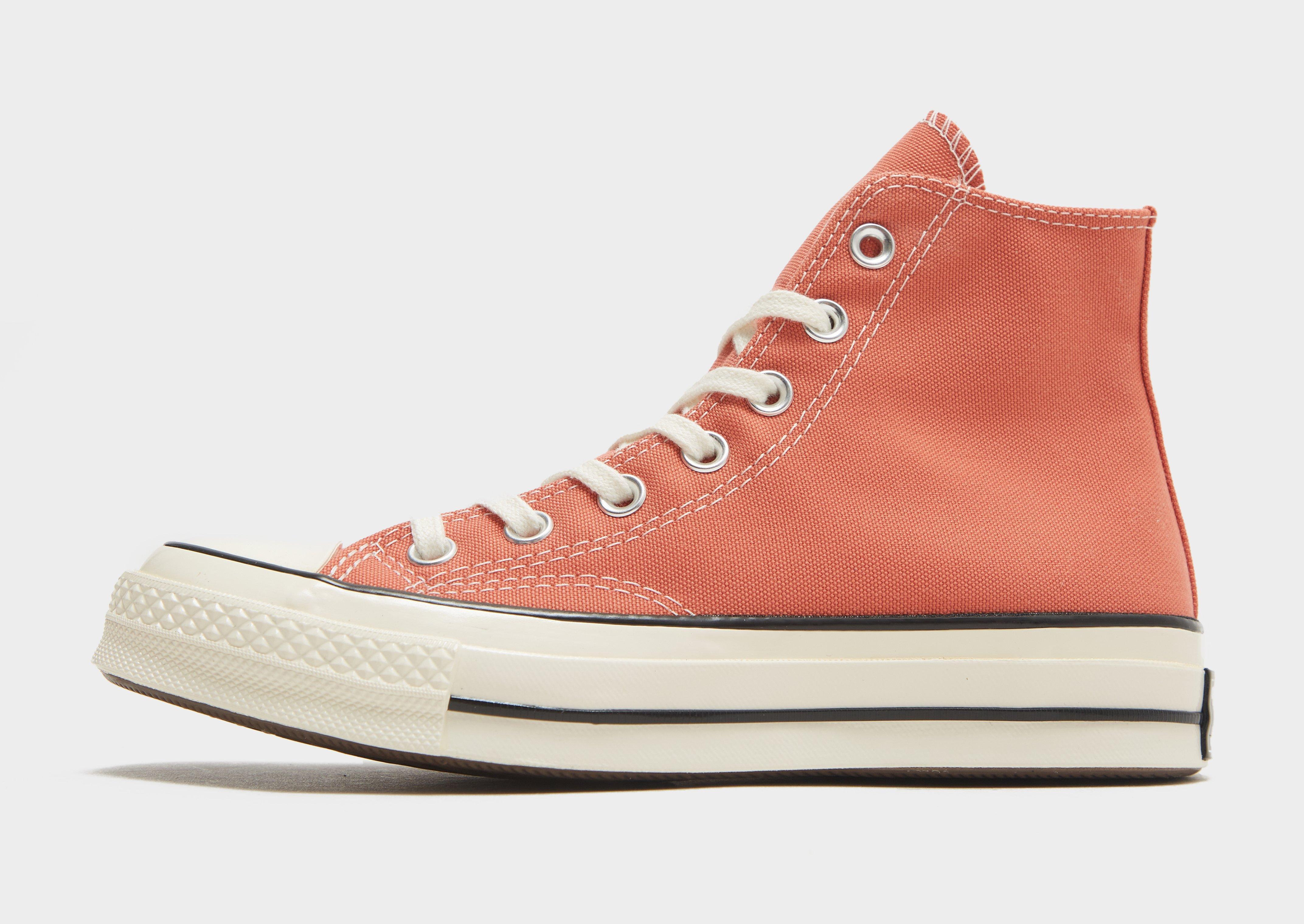 converse orange femme