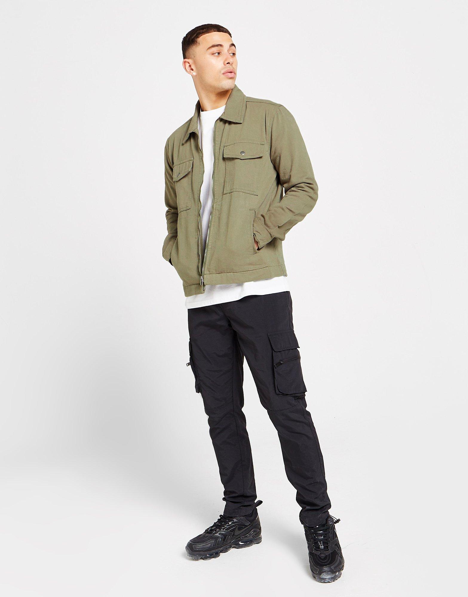 Brave Soul Twill Zip Overshirt