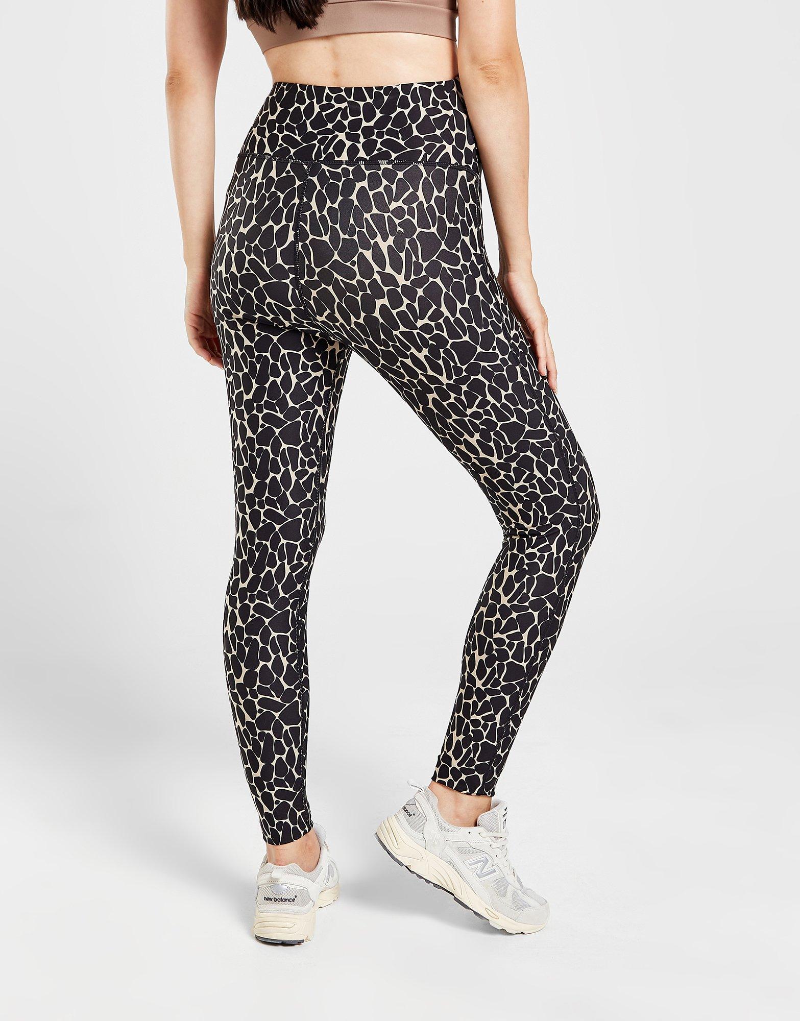 Pink Soda Sport Maternity polyester blend leggings with leopard print in  black