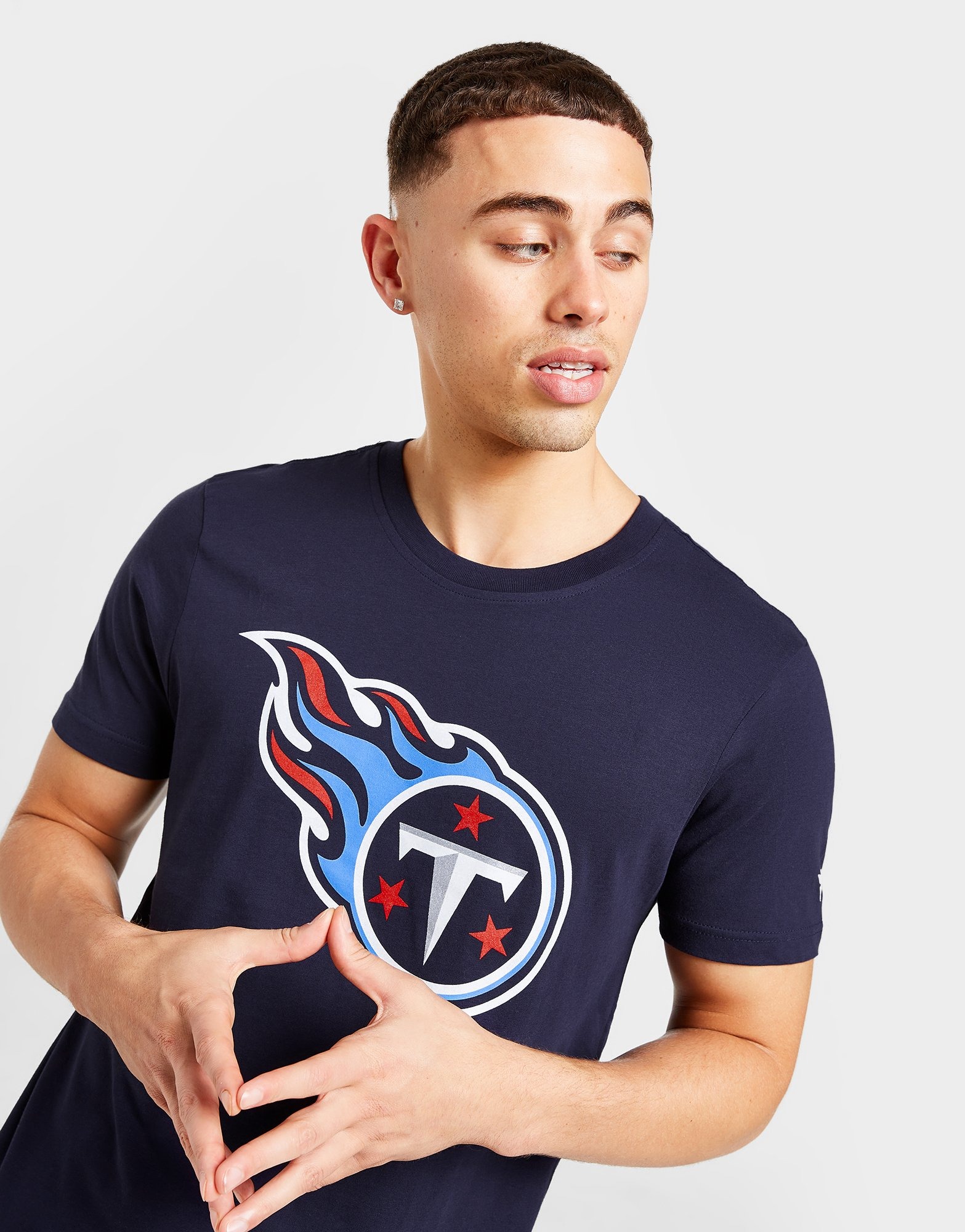 Tennessee Titans Fanatics Branded Team Lockup Logo T-Shirt - Light