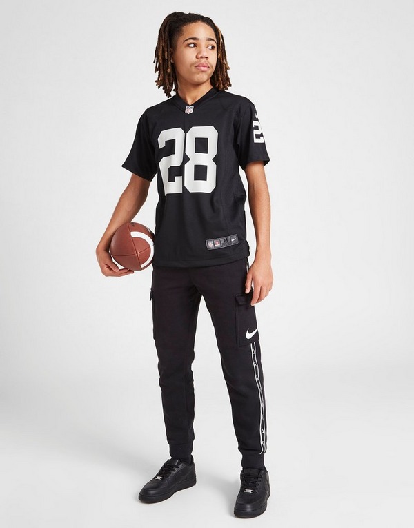 Black Nike NFL Las Vegas Raiders Jacobs #28 Jersey Junior