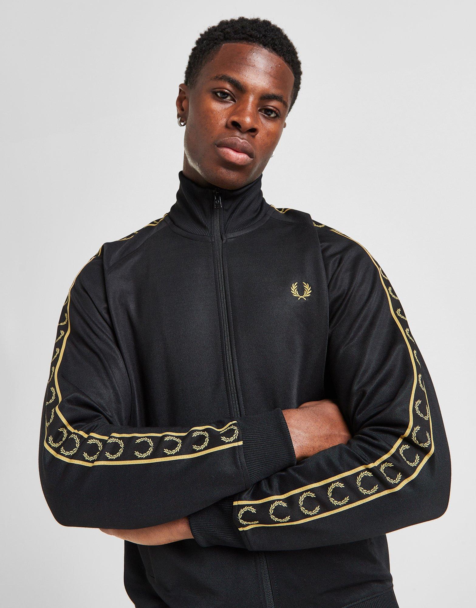 Track top fred perry on sale black