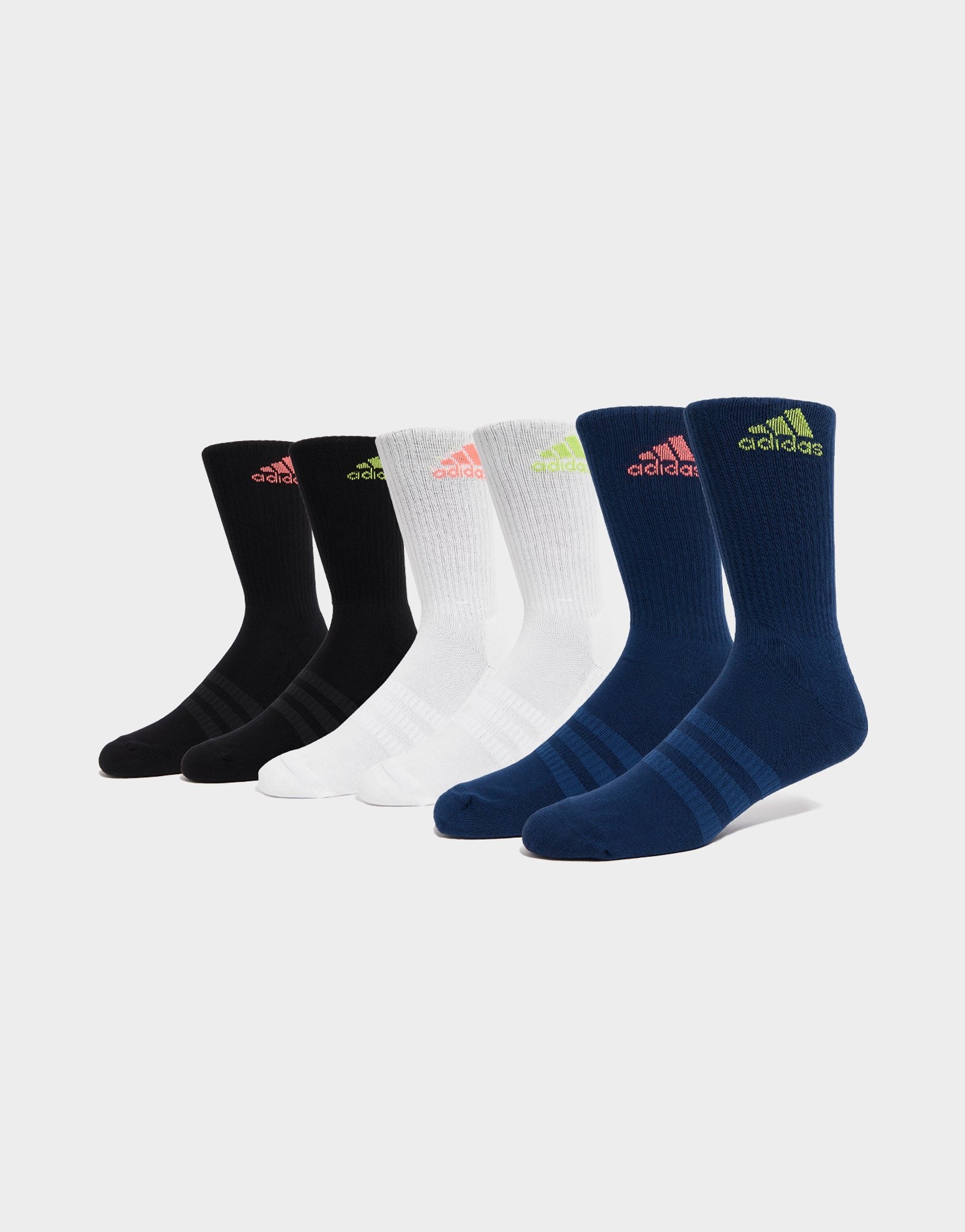 adidas pack 6 calcetines of Sport Cushioned en Negro | JD Sports