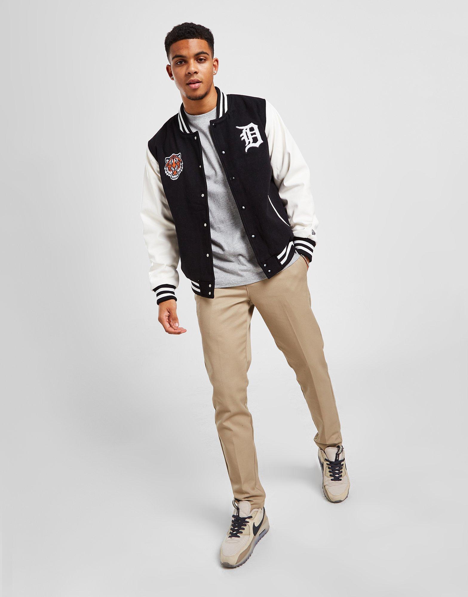 Black New Era MLB Detroit Tigers Varsity Jacket - JD Sports NZ