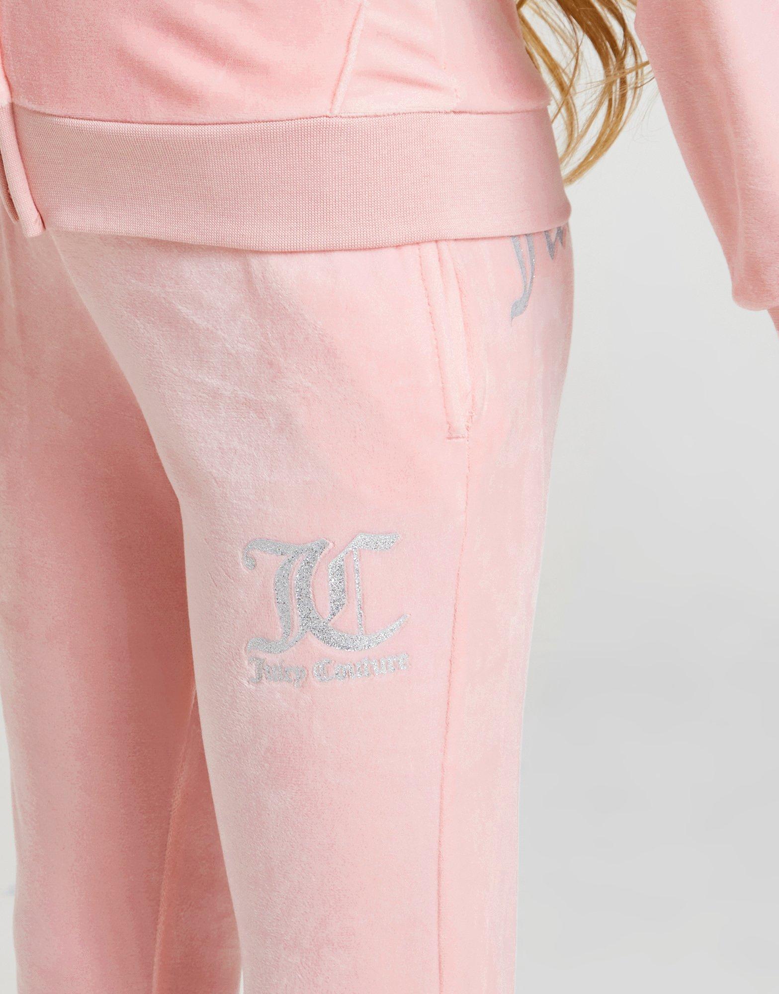 Juicy Couture Girls' Velour Full Zip Flared Tracksuit Children