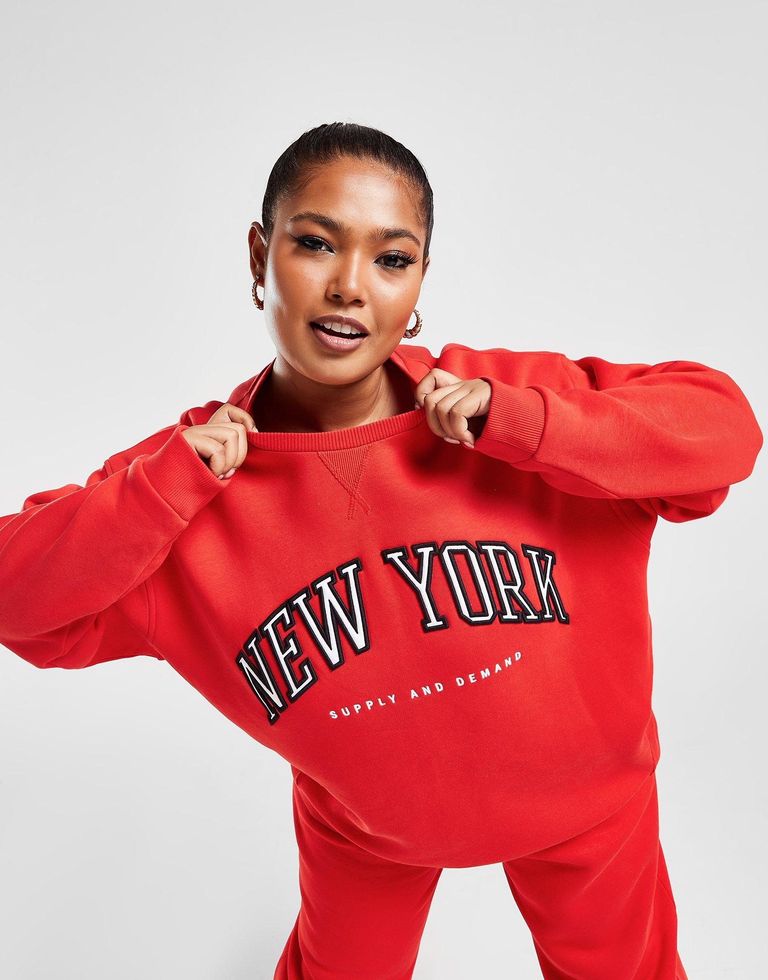 Supply & Demand Plus Size Varsity Crew Sweatshirt
