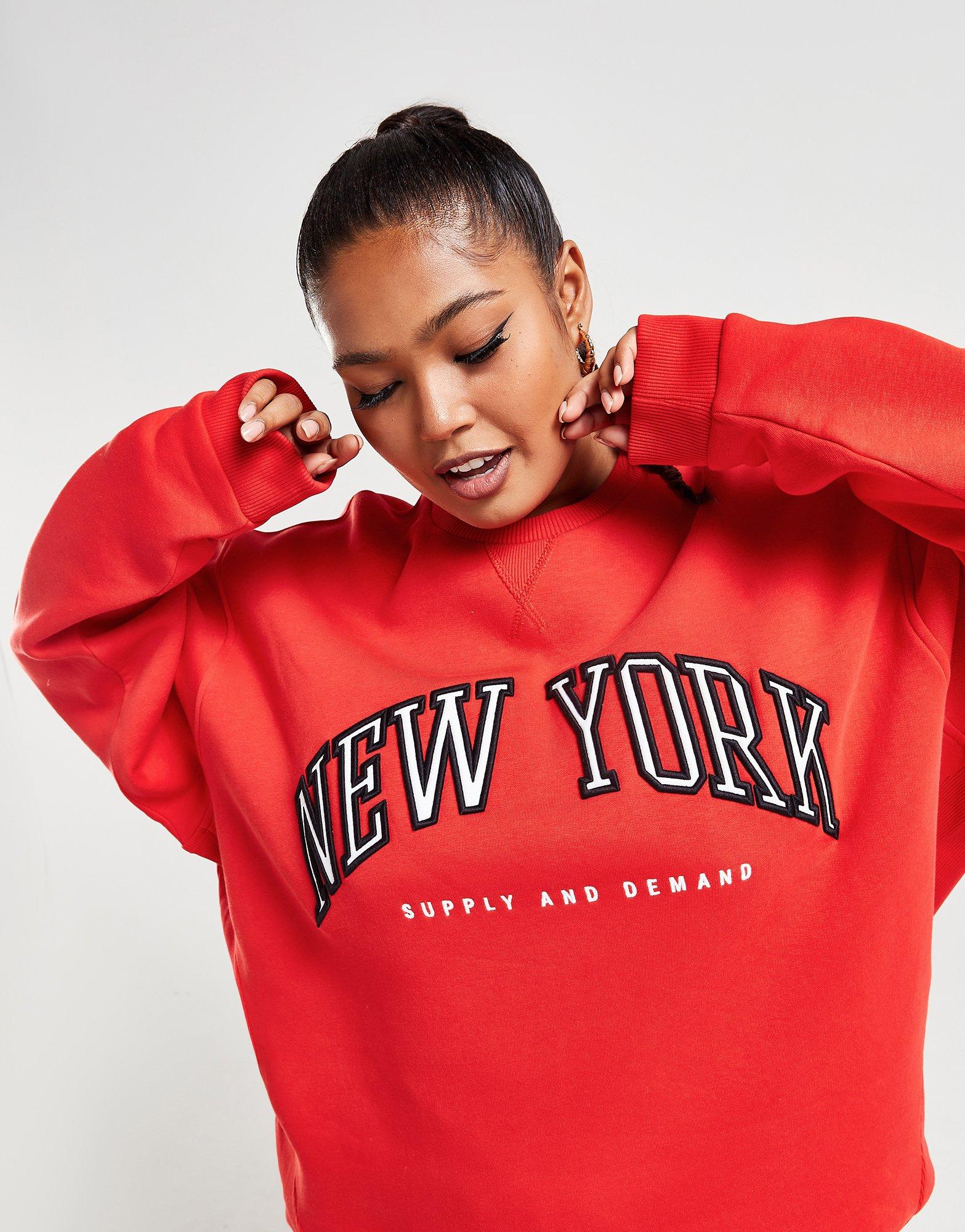 Supply & Demand Plus Size Varsity Crew Sweatshirt