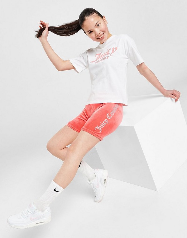 JUICY COUTURE Girls' Glitter Velour T-Shirt/Shorts Set Junior
