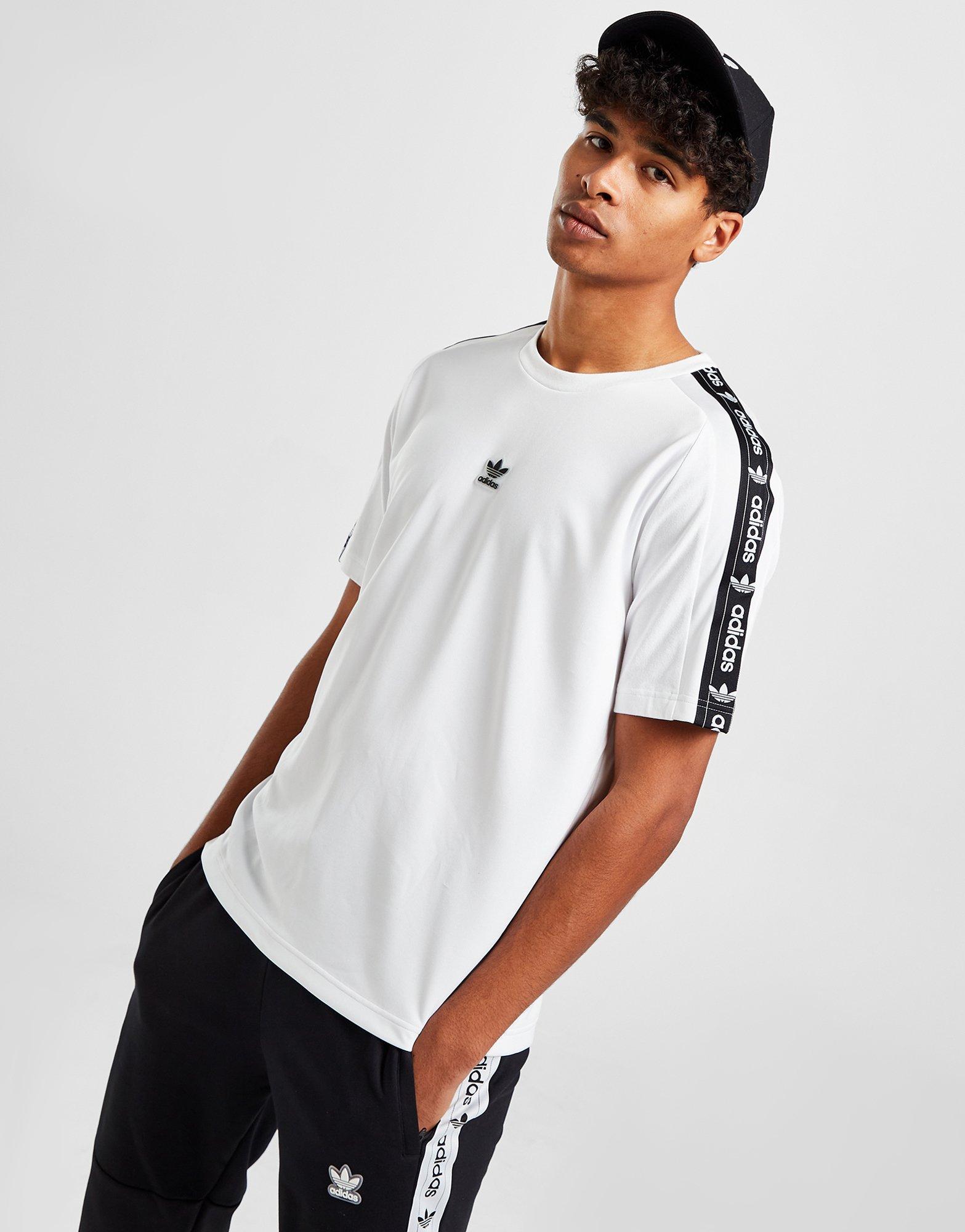 White adidas Originals Edge T-Shirt | JD Sports UK