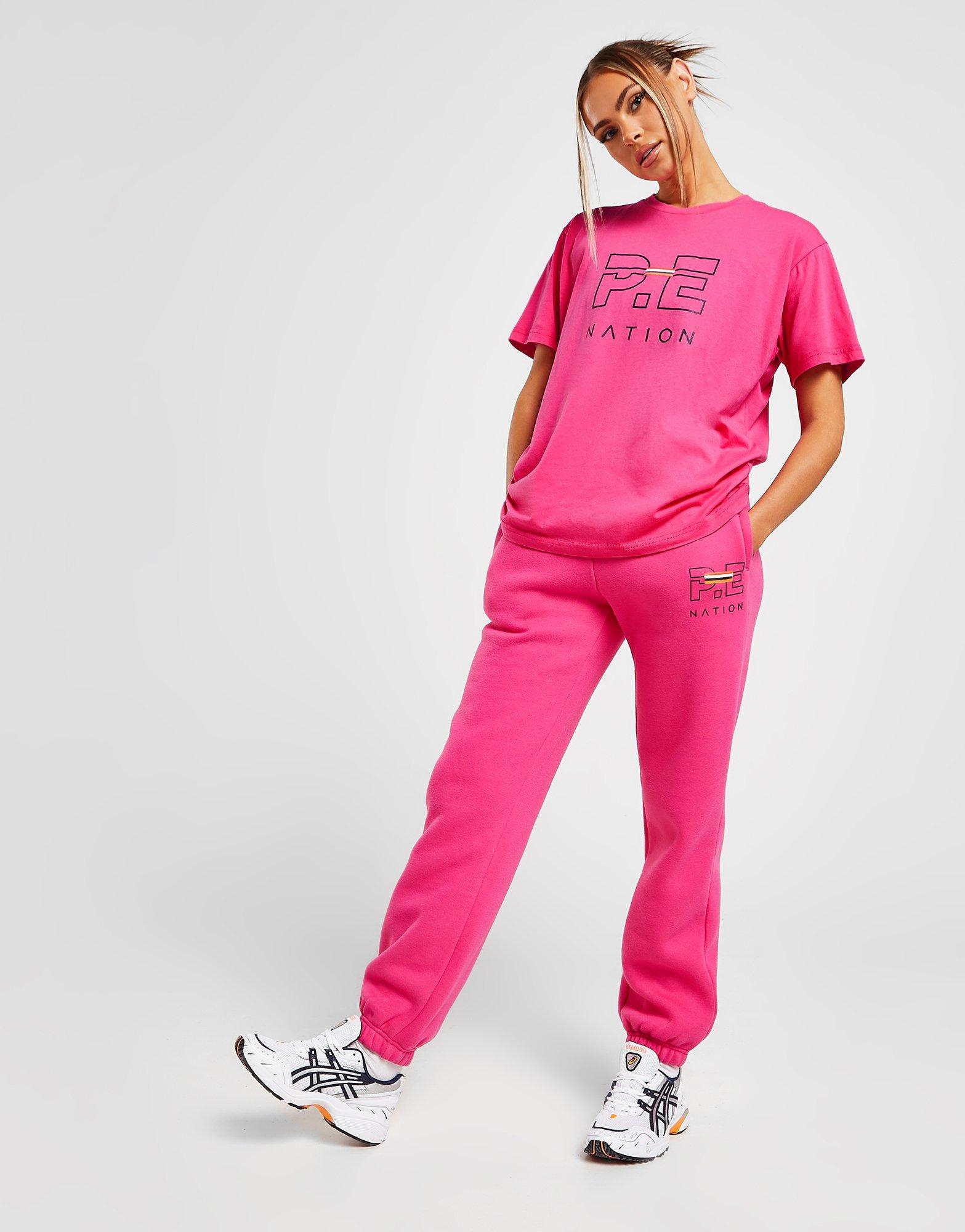 Pink PE Nation Logo Joggers