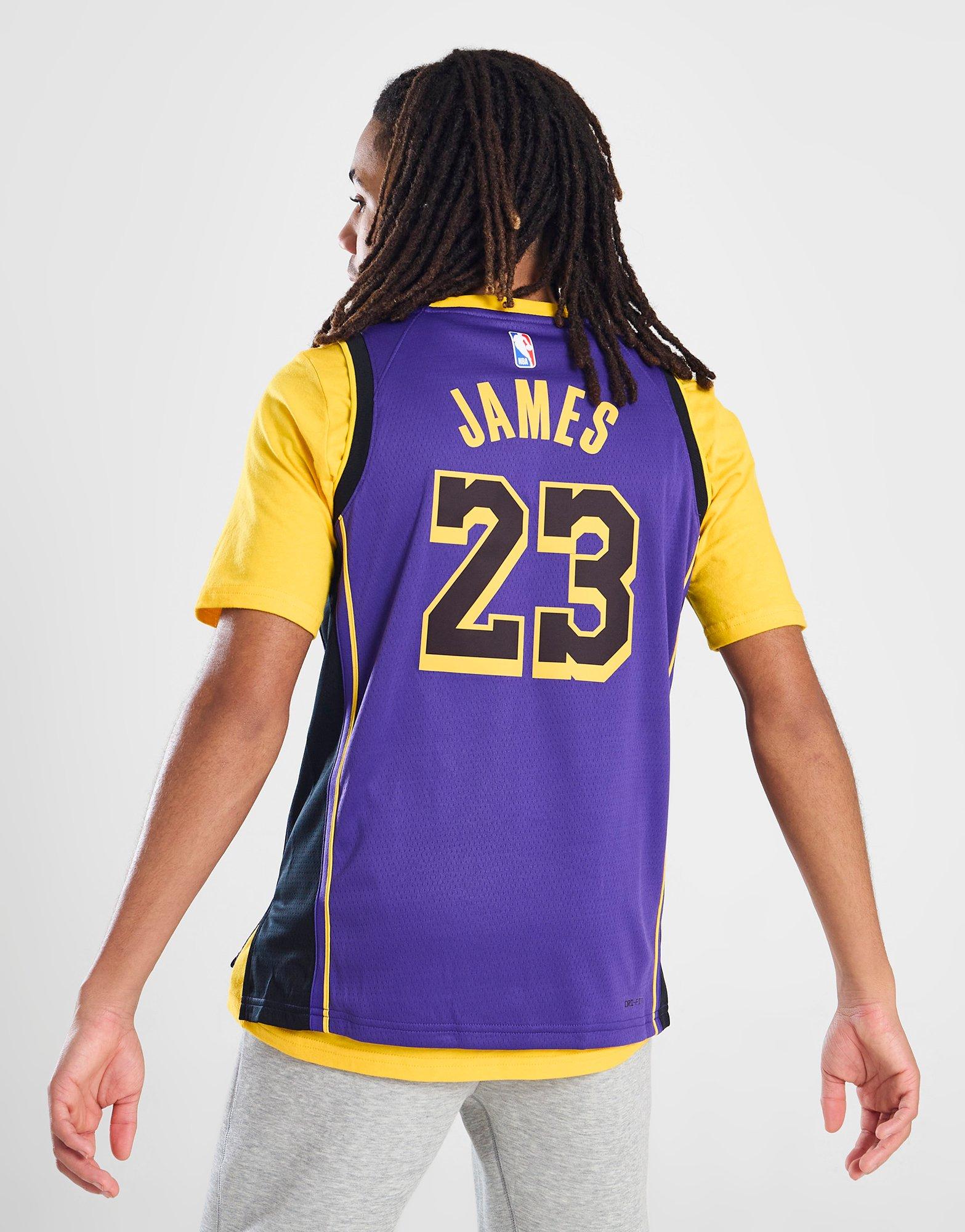 Jordan camiseta NBA LA Lakers James 6 j nior en Morado JD