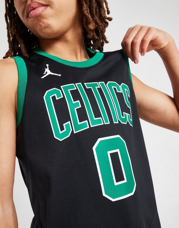 Black Jordan NBA Boston Celtics Tatum #0 Jersey Junior